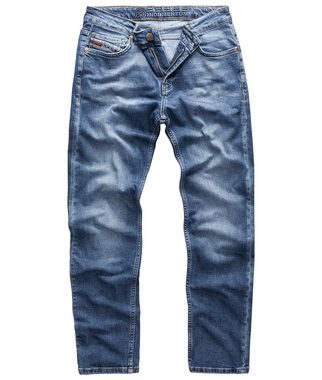 Indumentum Slim-fit-Jeans Herren Jeans Stonewashed Blau IS-303