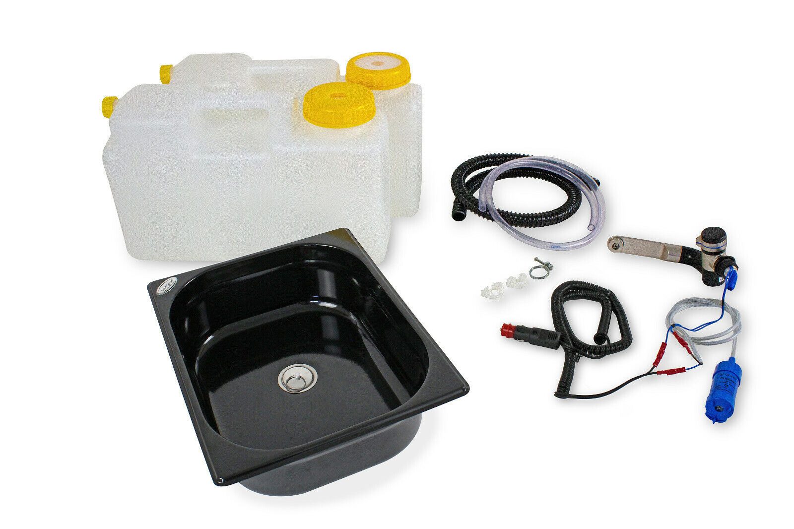 ad-ideen Waschbecken 12V Camping Spüle Bausatz 325x265x100mm Womo Vito T5