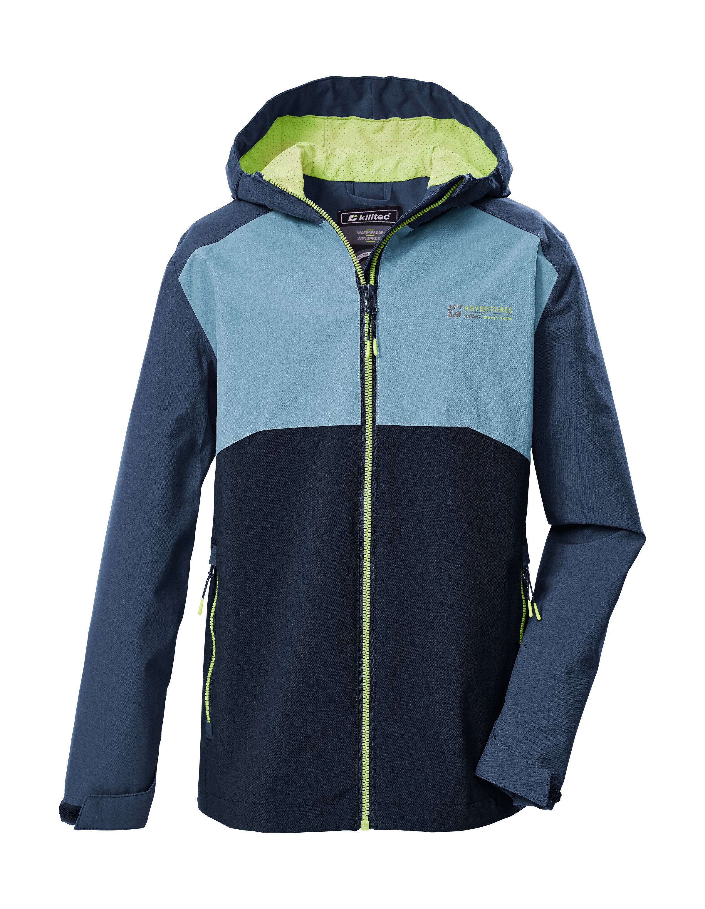 Killtec Funktionsjacke KOS 147 BYS JCKT Kinderjacke, wasserdicht, Colourblock, Teflon EcoElite™ imprägniert