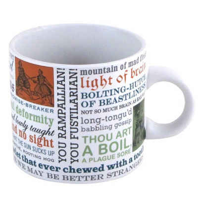 The Unemployed Philosophers Guild Becher Shakespeare Beleidigungen Kaffeebecher, Keramik, Schimpfwörter Zitate Tasse, für ca. 400ml