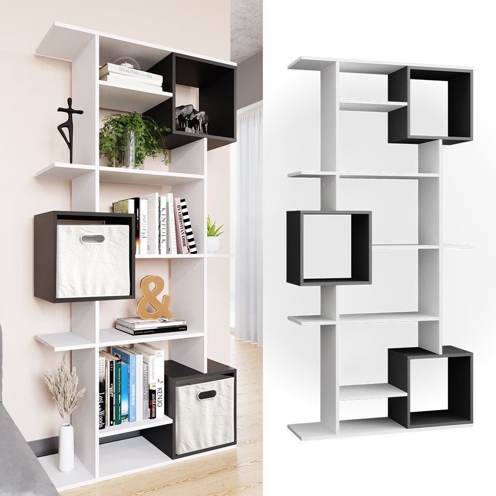 Vicco Raumteiler Cube, Weiß/Anthrazit, 92 x günstig online kaufen