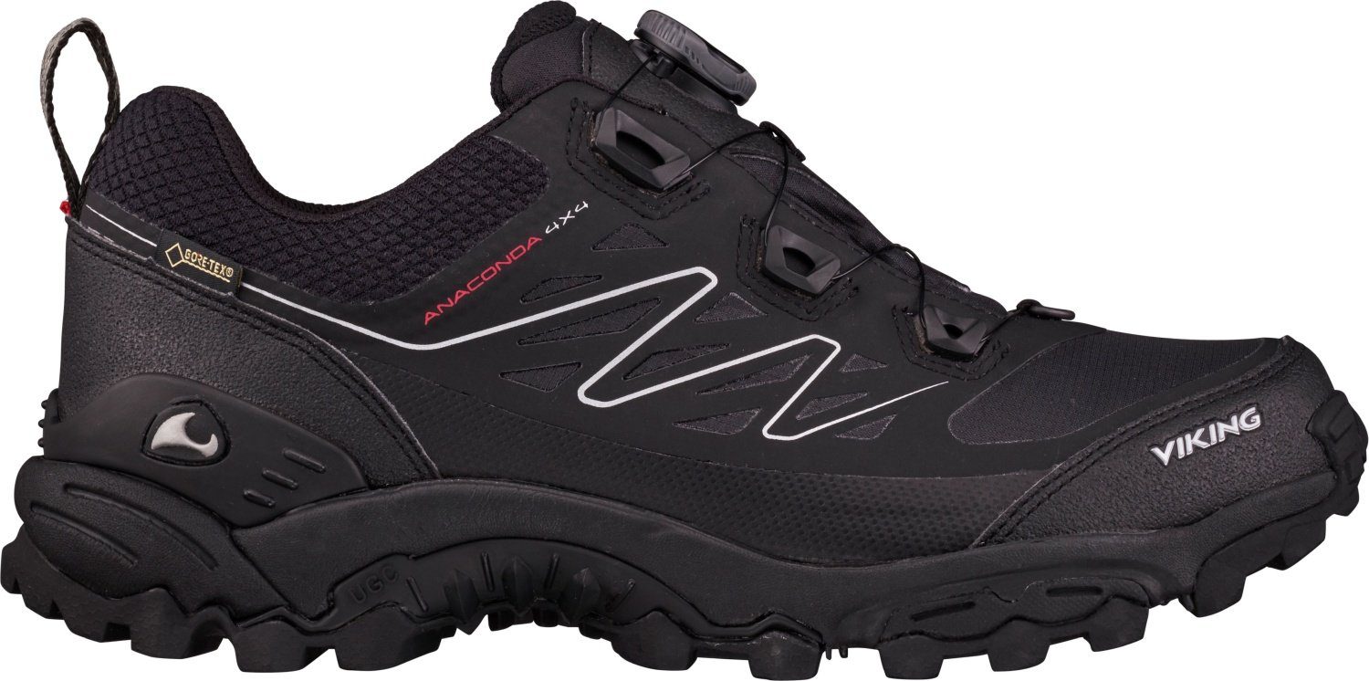 VIKING Footwear mit Schnellverschluss (Boa) Anaconda 4x4 GTX schwarz, orange Wanderschuh