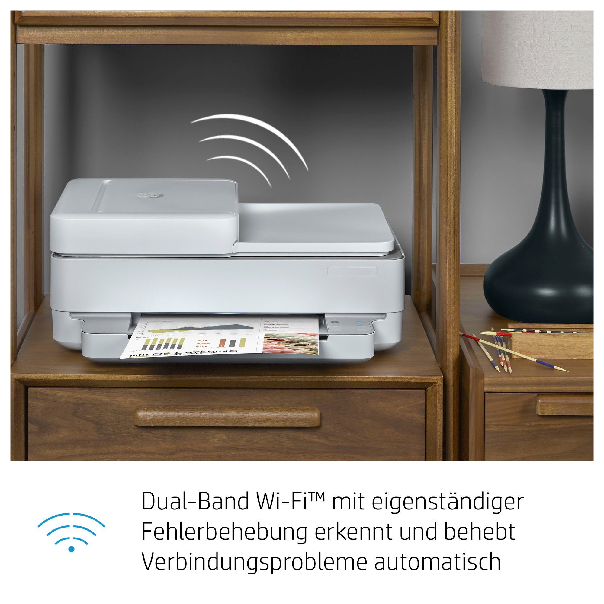 HP ENVY (Wi-Fi), AiO Ink 7ppm HP+ (WLAN color kompatibel) Instant Printer Multifunktionsdrucker, A4 6420e