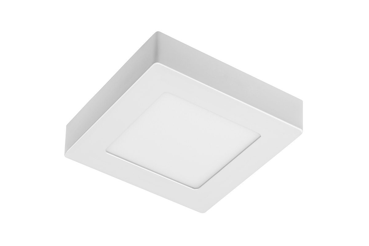 GTV LED Deckenleuchte LED Deckenleuchte cm, 17x17 Neutralweiß K) Eckig 1020 (4000 Rund, Aufputz Lumen, Deckenlampe Neutralweiß, Panel