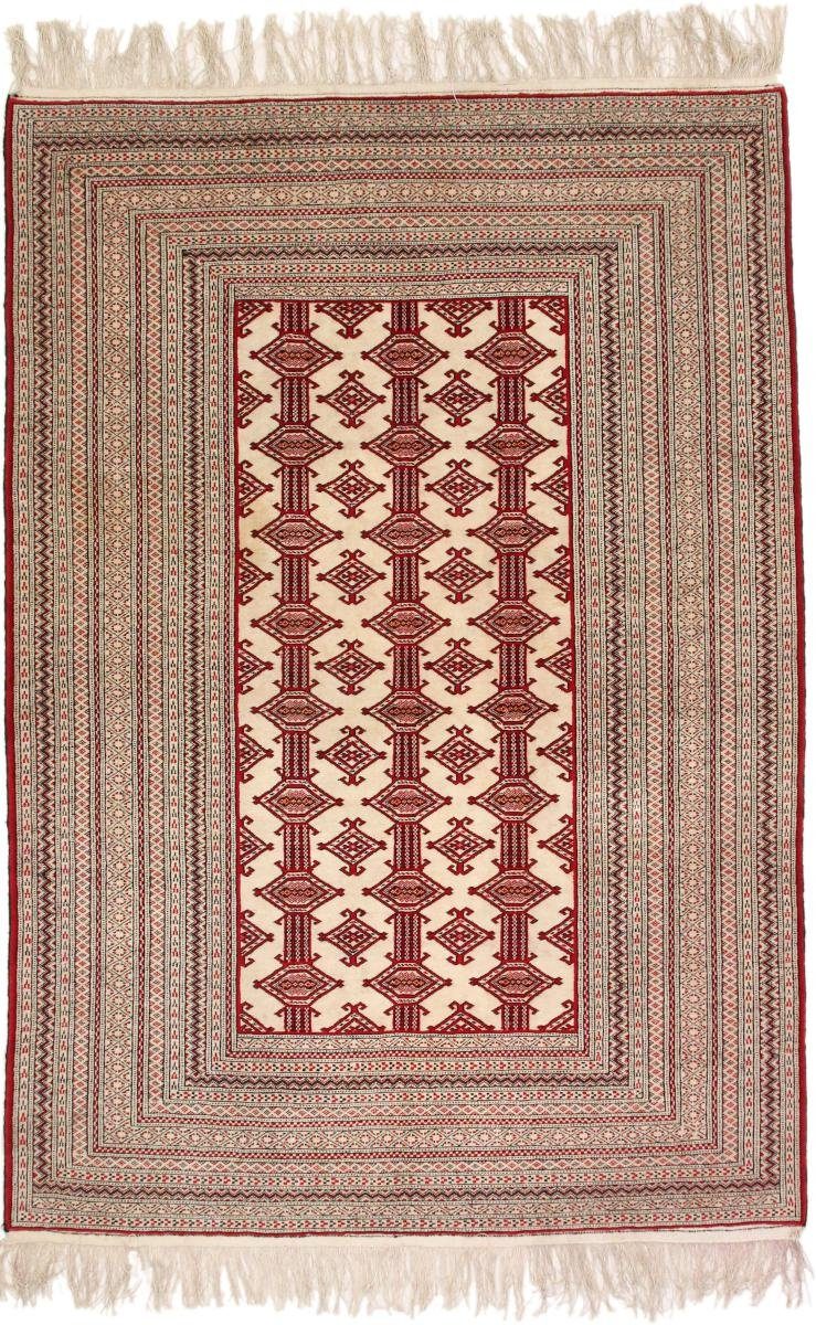 Orientteppich Akhche Bukhara 155x196 Handgeknüpfter Orientteppich, Nain Trading, rechteckig, Höhe: 6 mm