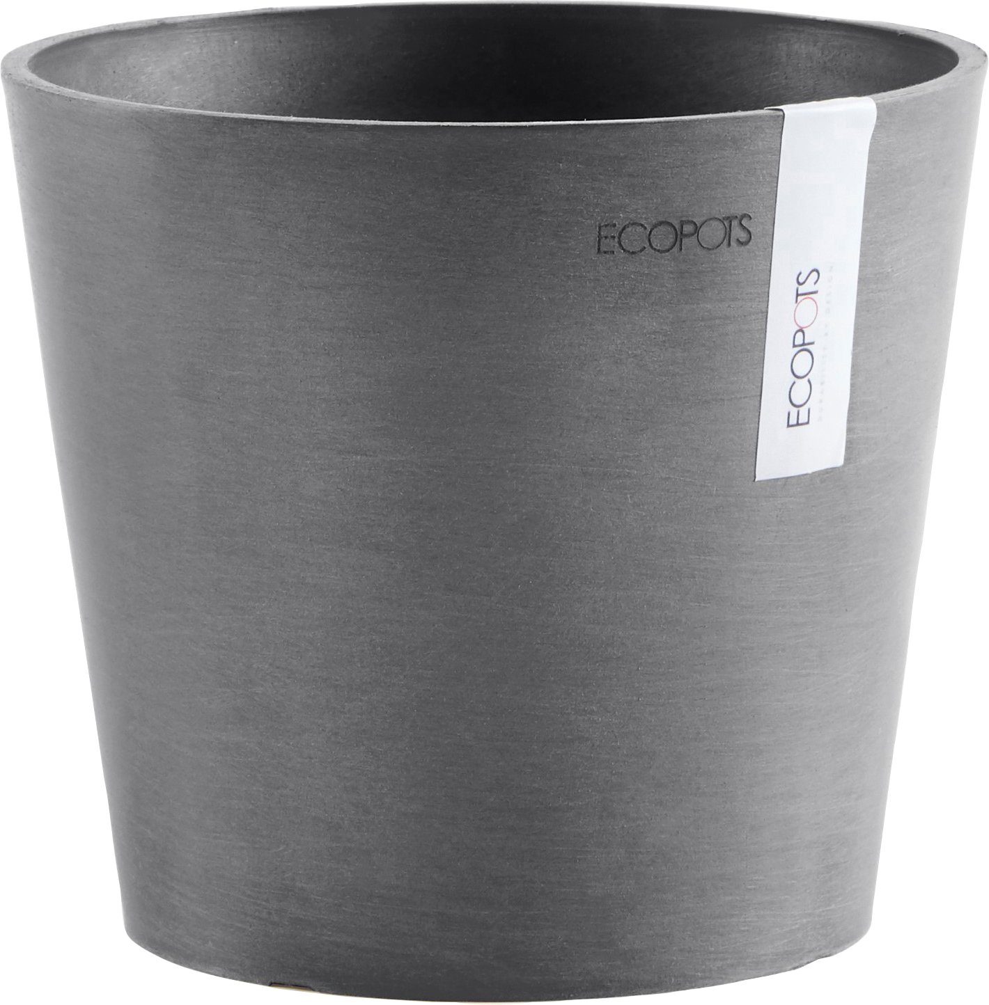 ECOPOTS Blumentopf AMSTERDAM Mini Grey, BxTxH: 17x17x14,9 cm | Pflanzkübel