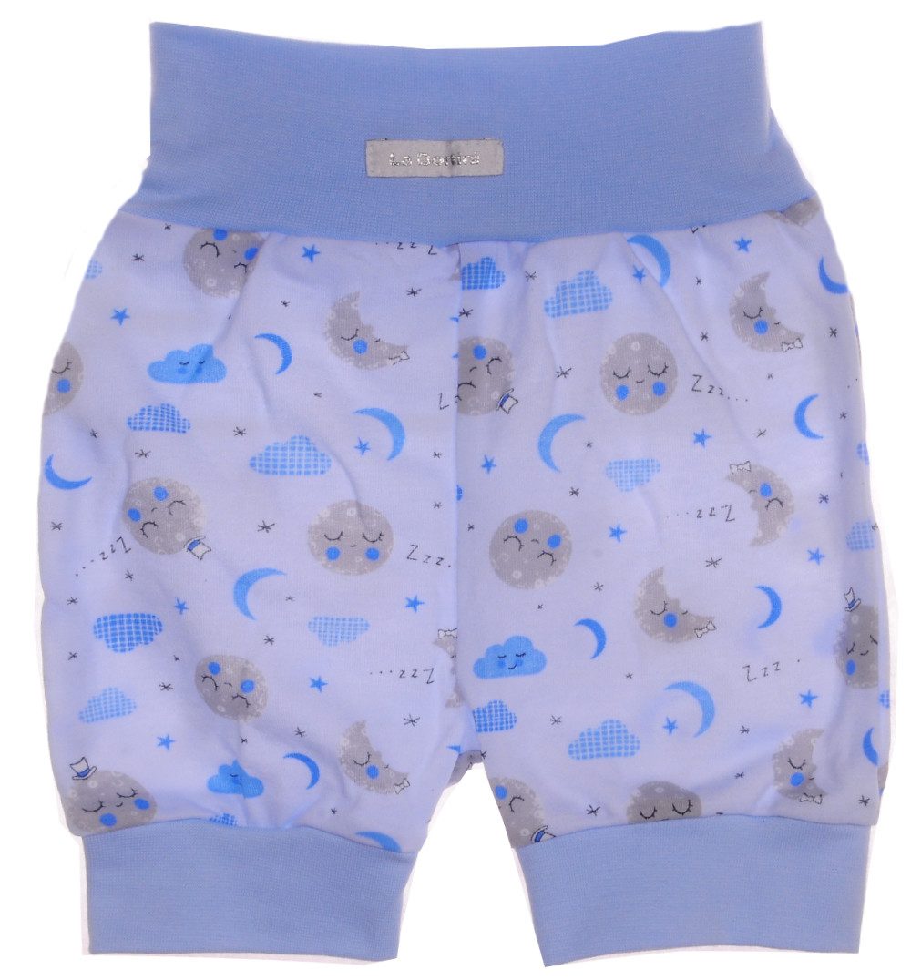 Shorts Baby Sommer Shorts kurze Hose in Blau Pumphose gemustert
