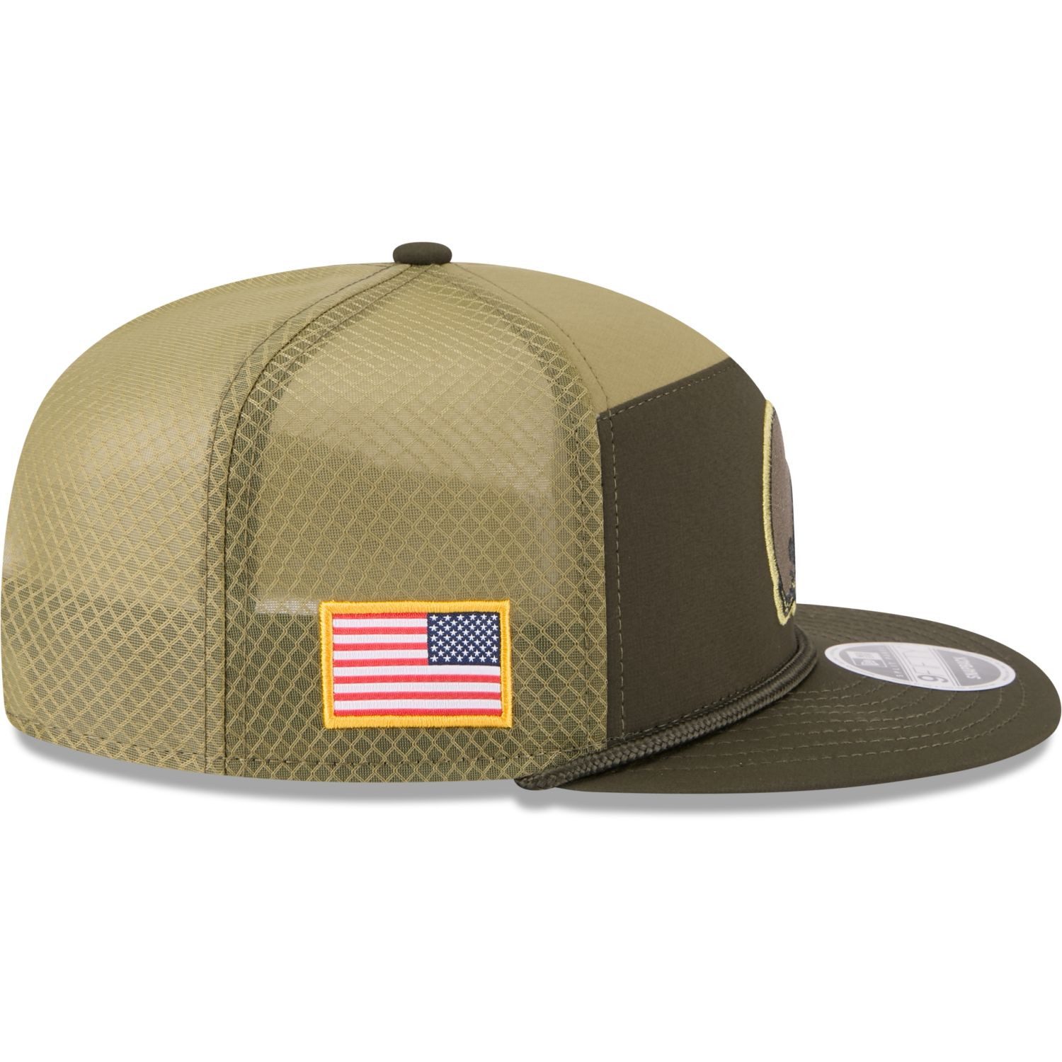 New Era Snapback Cap 9Fifty Split Panel SALUTE Cleveland Browns