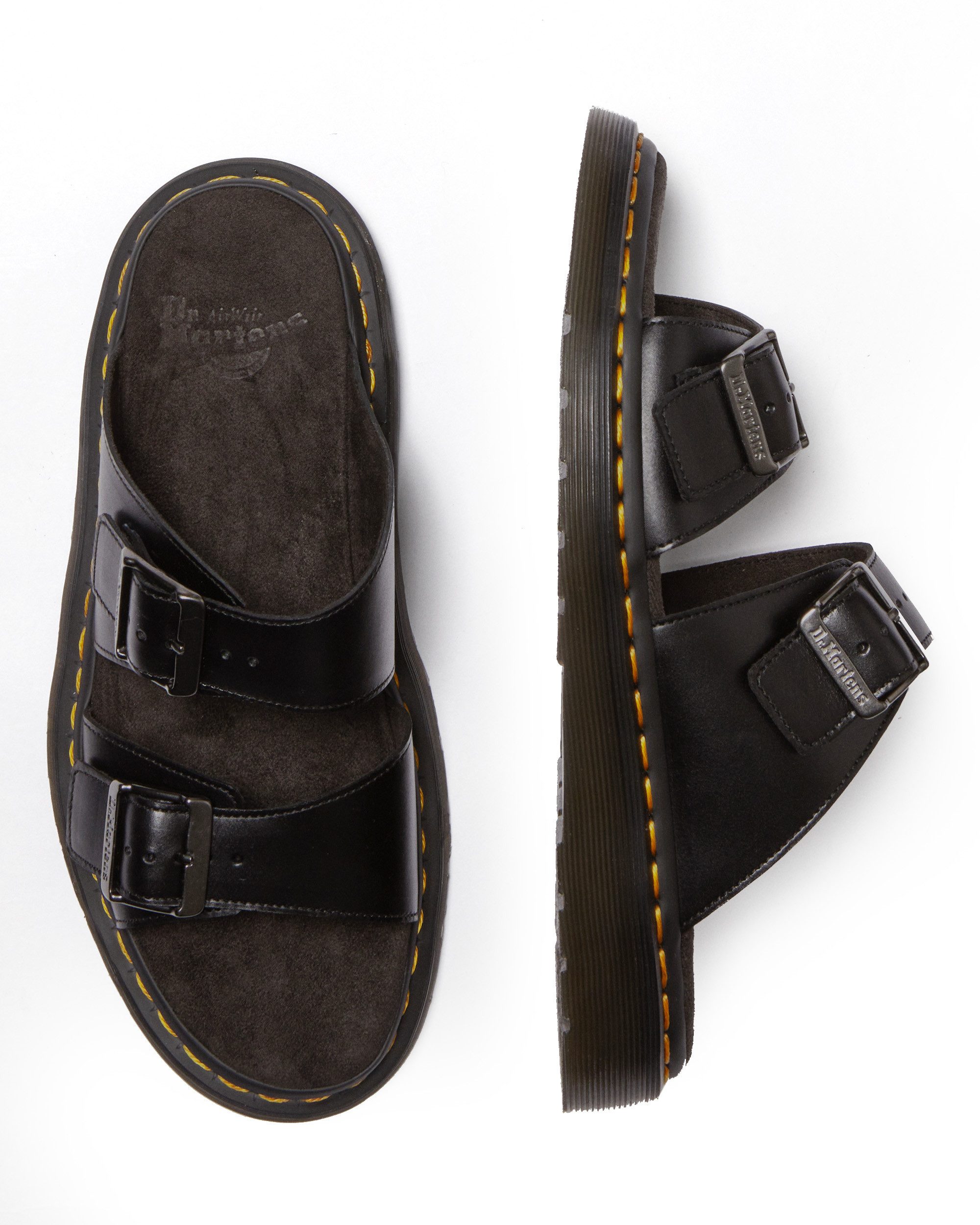 DR. MARTENS Josef Pantolette Sommerschuh, Schlupfschuh mit Logoprägung an den Schnallen, Slide – Bild 5 von 5