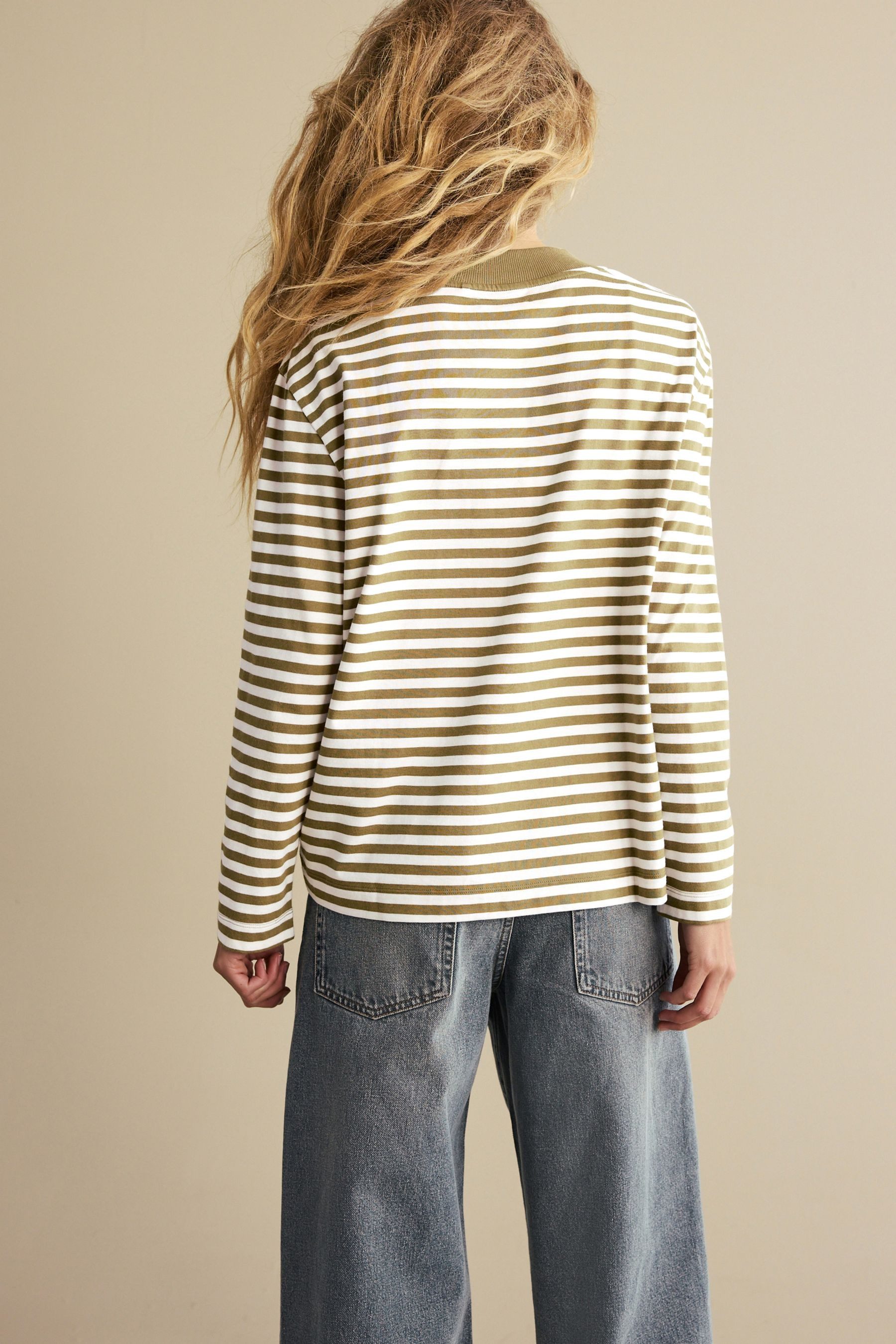Next Langarmshirt Top aus 100 % Baumwolle günstig online kaufen