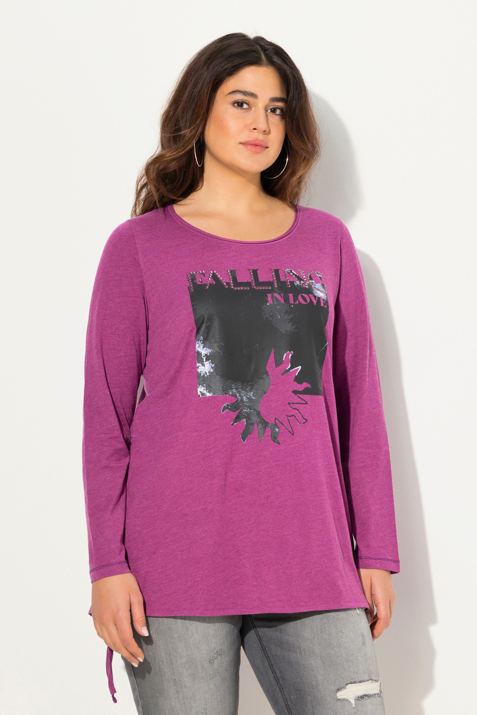 Ulla Popken Longsleeve Shirt Raffband Classic günstig online kaufen