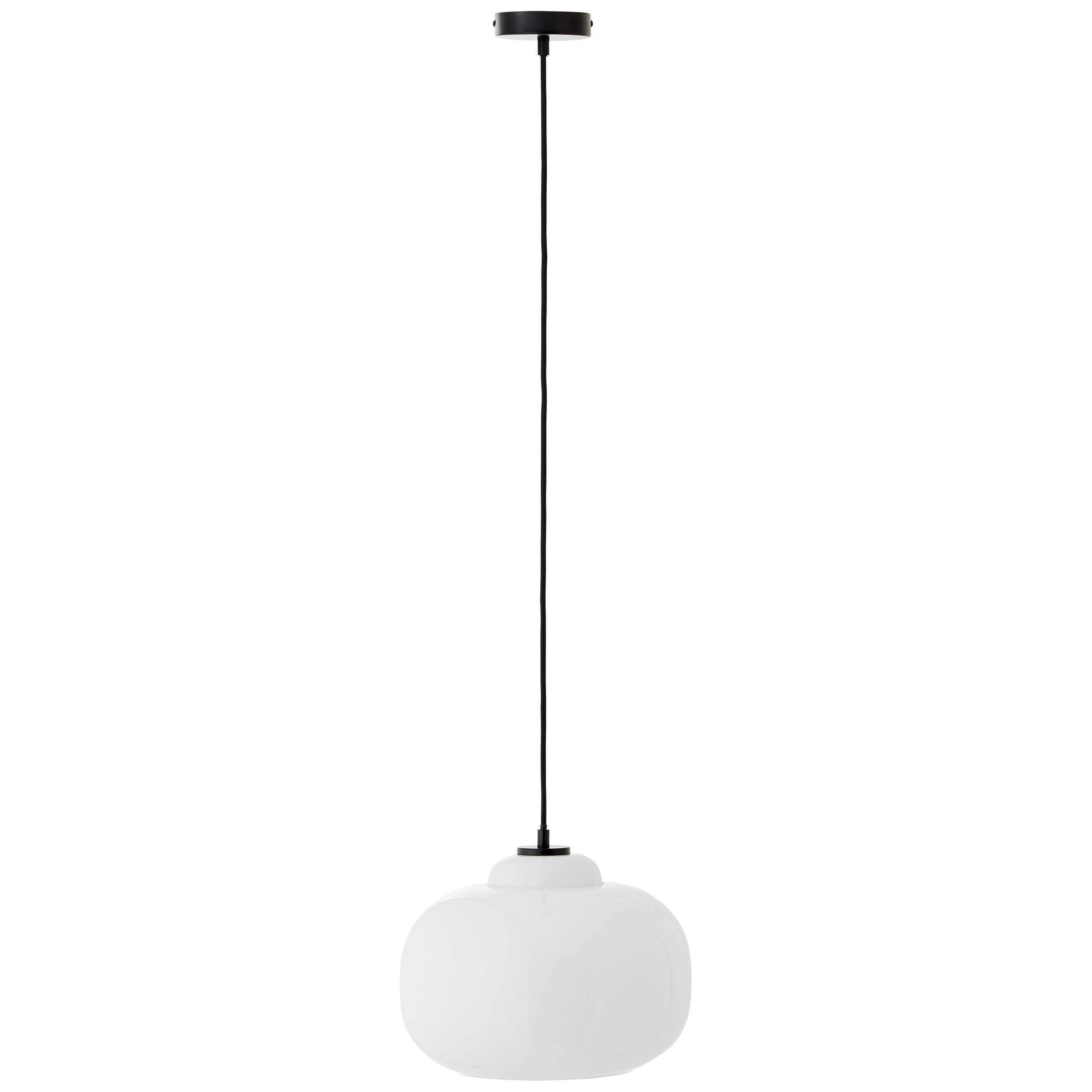 Brilliant Pendelleuchte Blop, ohne Leuchtmittel, Höhe 128,5 cm, Ø 30 cm, E27, kürzbar, Glas/Metall