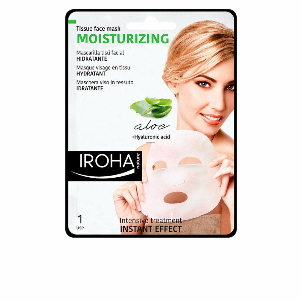 Iroha Gesichtsmaske Nature Moisturizing Tissue Face Mask Aloe Vera 1 Einheit