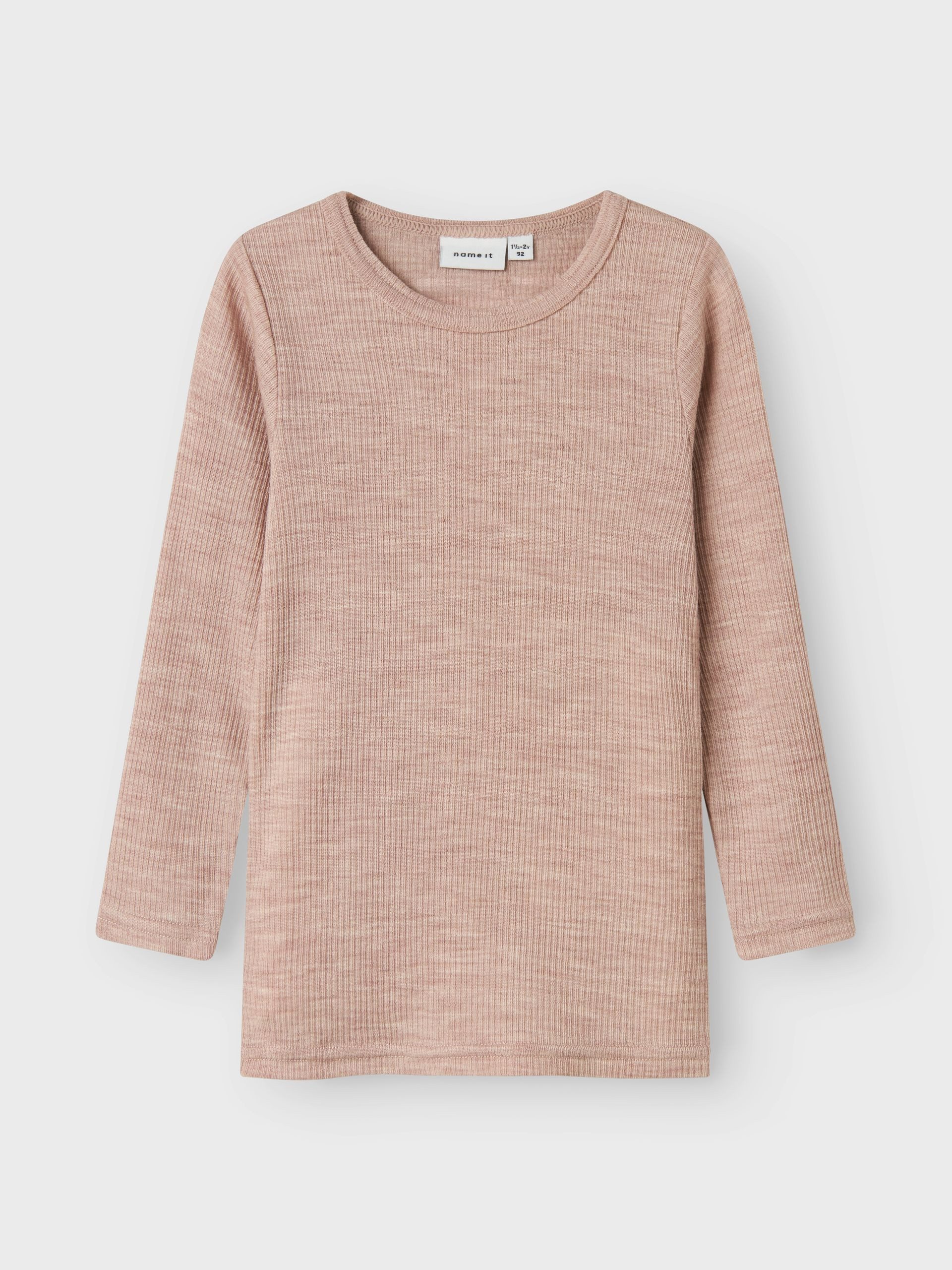 Name It Langarmshirt NMNWAX WOOL RIB LS TOP