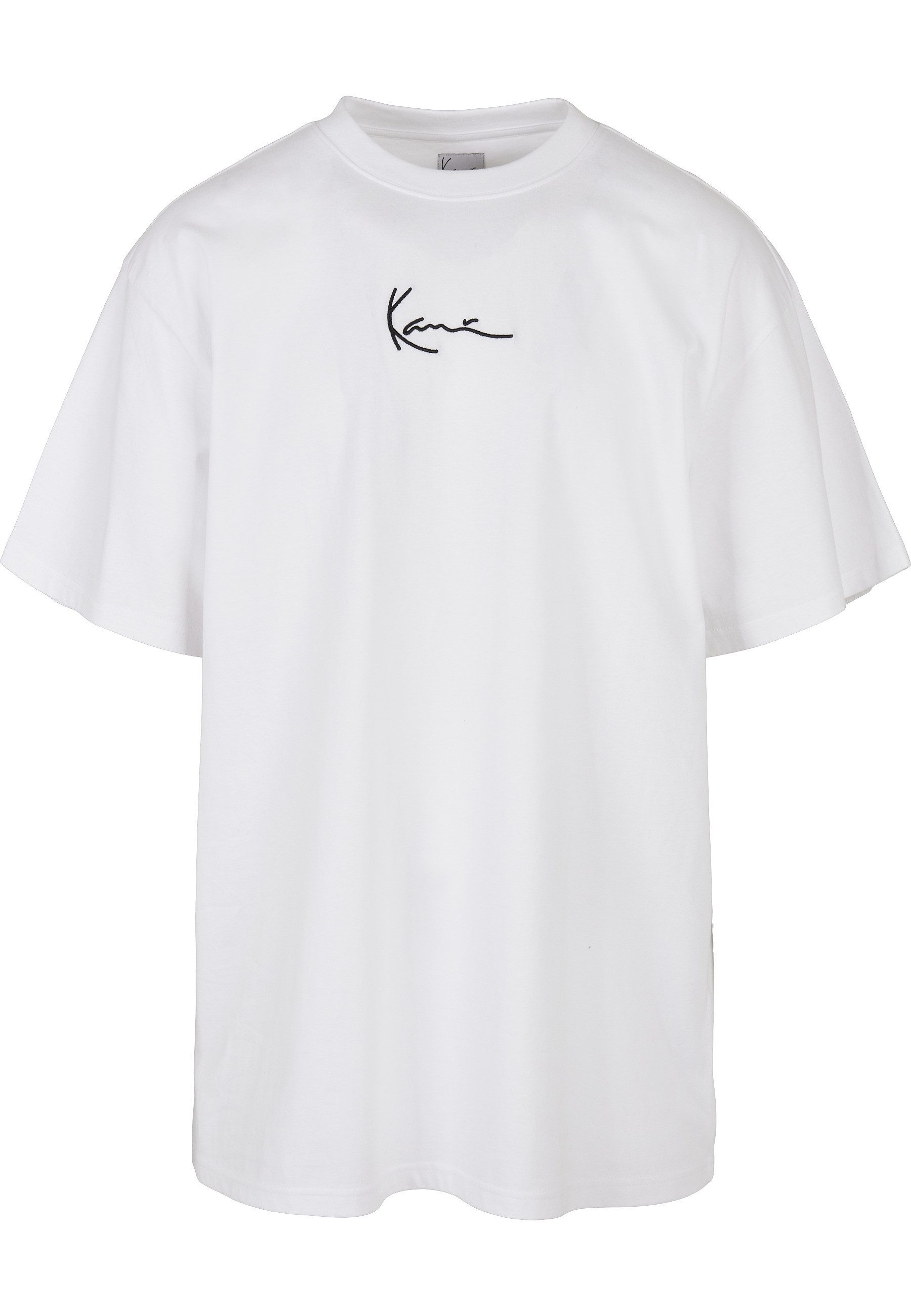Karl Kani Kurzarmshirt Karl Kani Herren KKMQ12002 SMALL SIGNATURE TEE WHT (1-tlg)