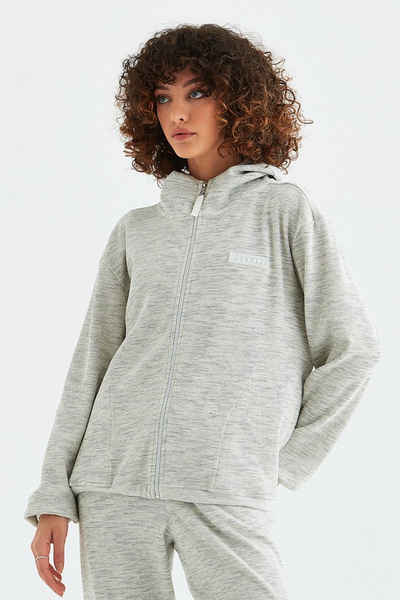 Rockupy Sweatjacke Gabriela Waffelmuster