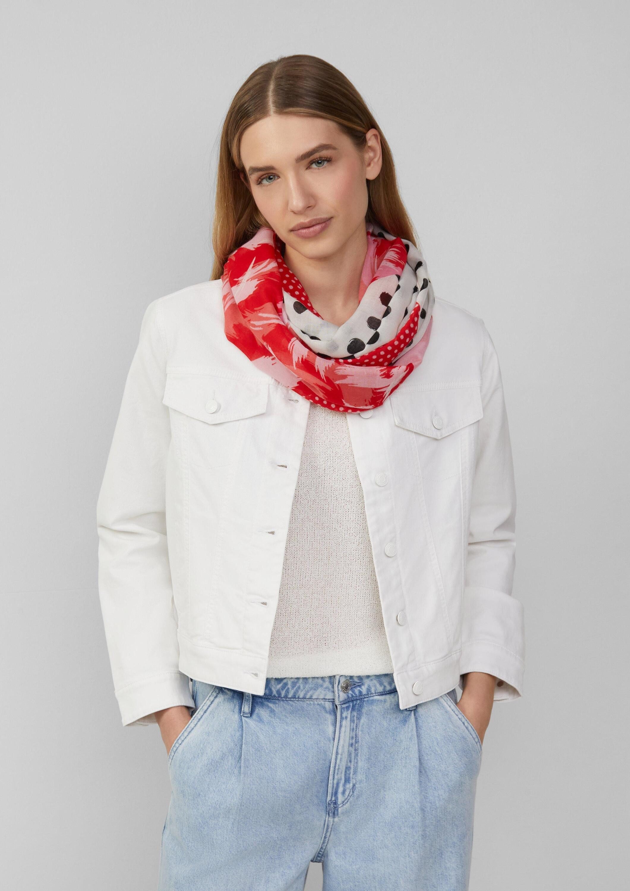 s.Oliver Loop Snood, Gemusterter Snood mit Pünktchen