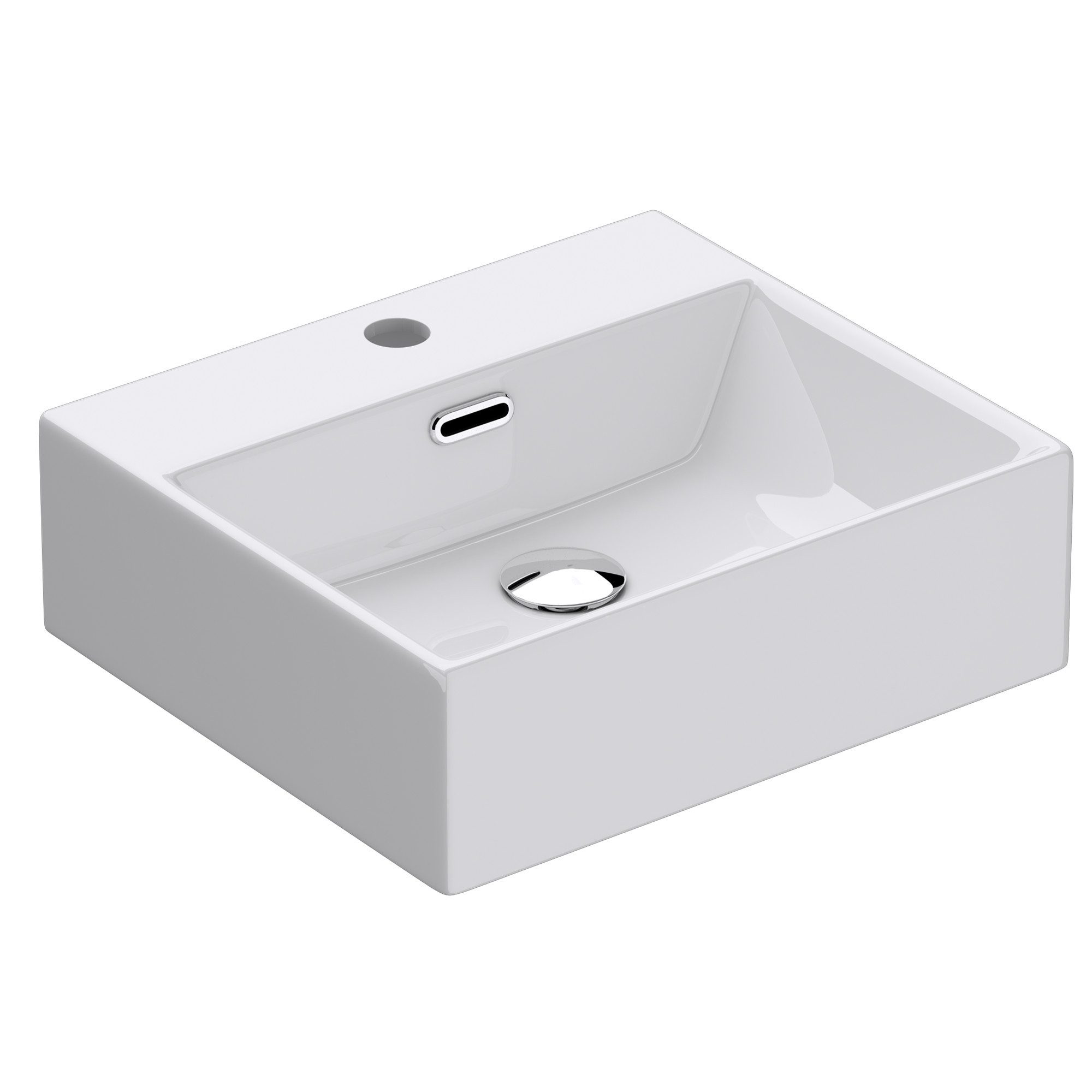 Mai & Mai Waschbecken Aufsatzwaschbecken keramik Hängewaschbecken Waschtisch Nano 206