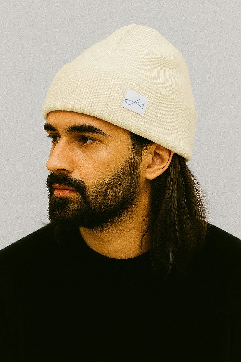 Lou-i Beanie Mütze Bio-Baumwolle Made in Germany Feinstrickmütze