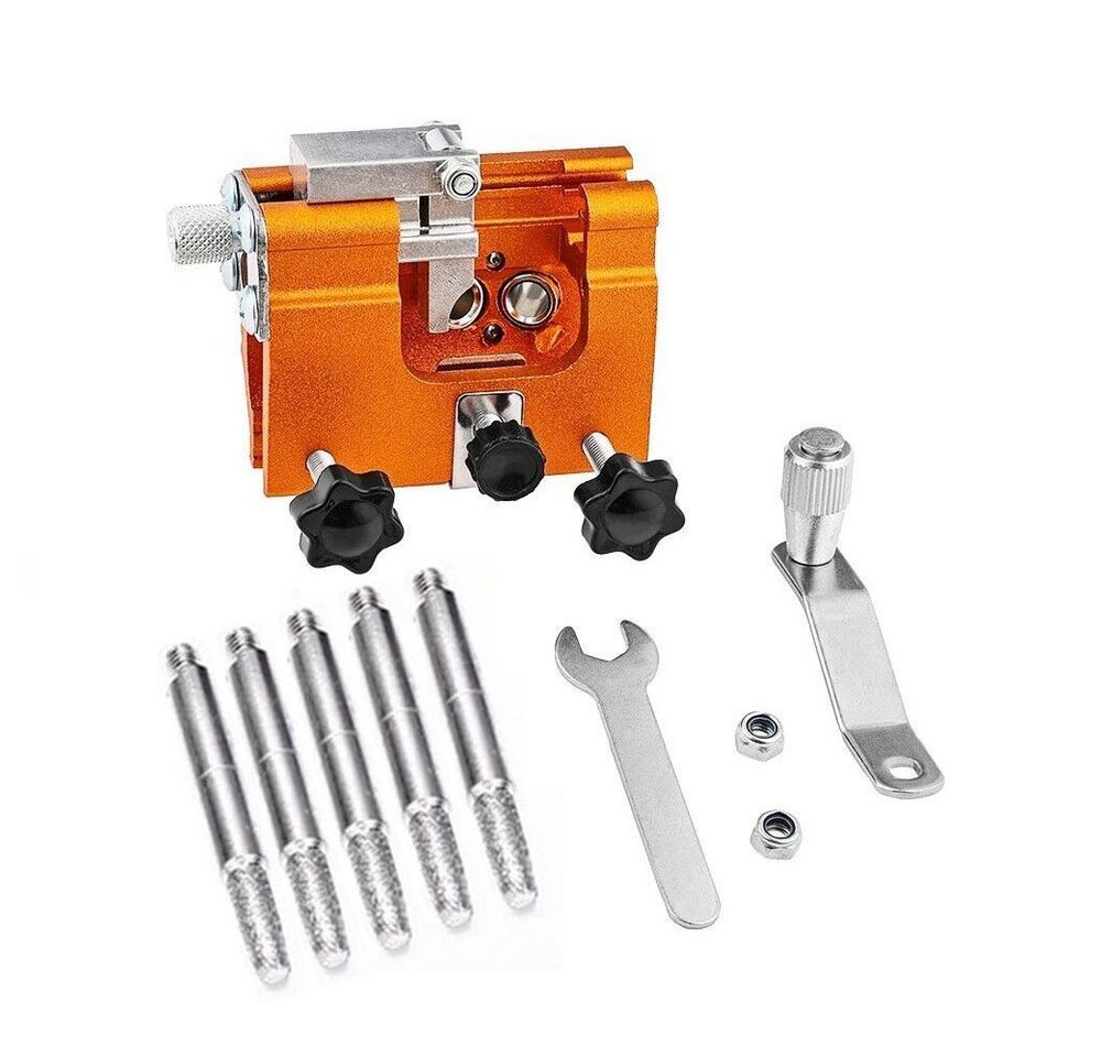 Thumbnail - PRIISF Ersatzkette Kettenschärfgerät Set Handkurbeln Sägeketten Schärfgerät Werkzeug Kit, (Tragbar Kettensägenschärfer K...