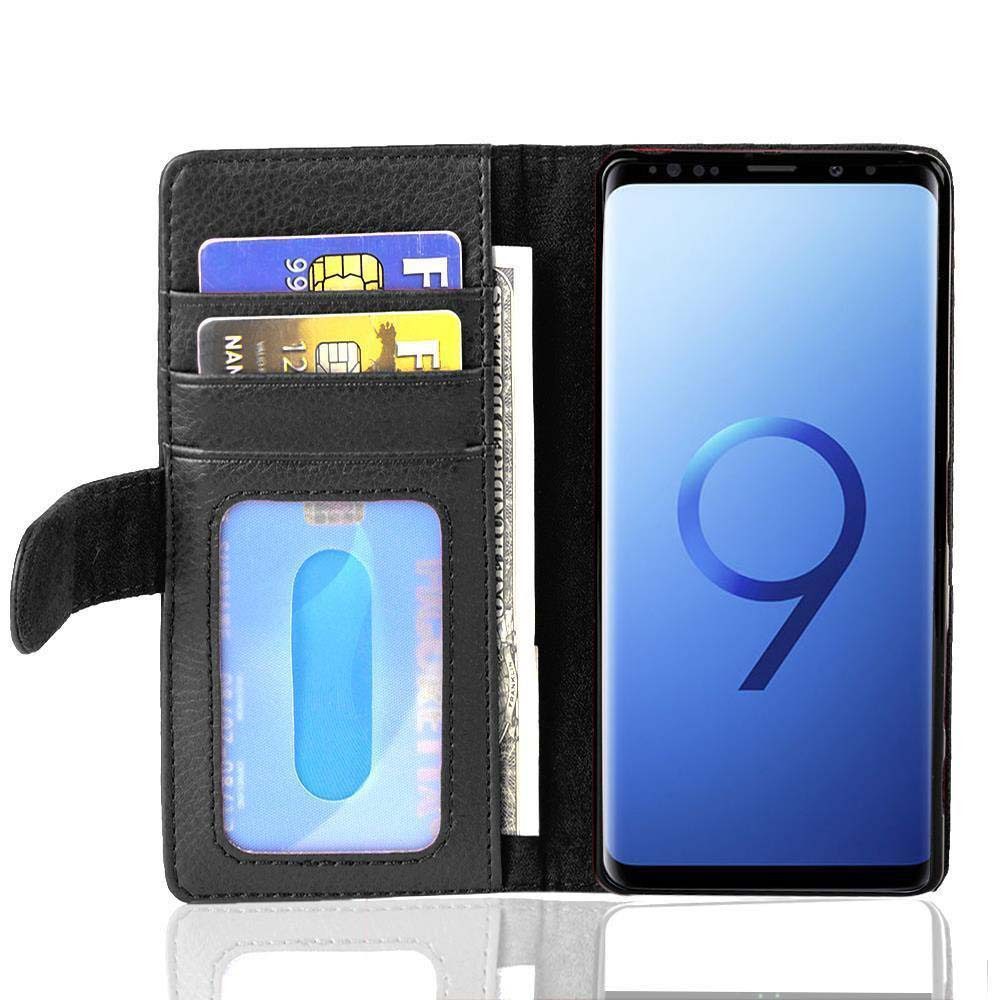 Cadorabo Handyhülle Samsung Galaxy S9 Samsung Galaxy S9, Klappbare Handy Schutzhülle - Hülle - mit Standfunktion und Kartenfach