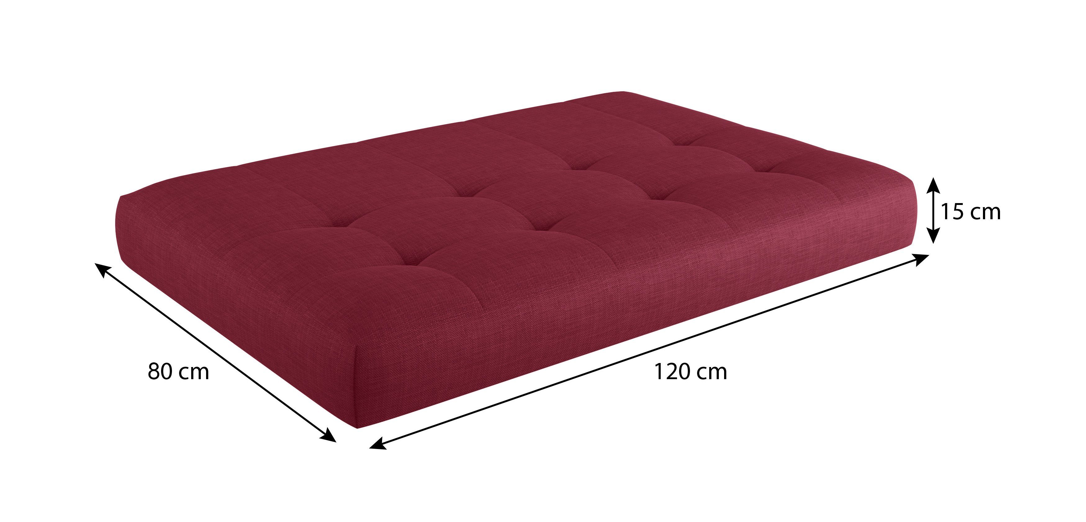 sunnypillow Palettenkissen Palettenkissen VERONA 6er Set, palettenmöbel palettencouch polsterauflage 120 x 80