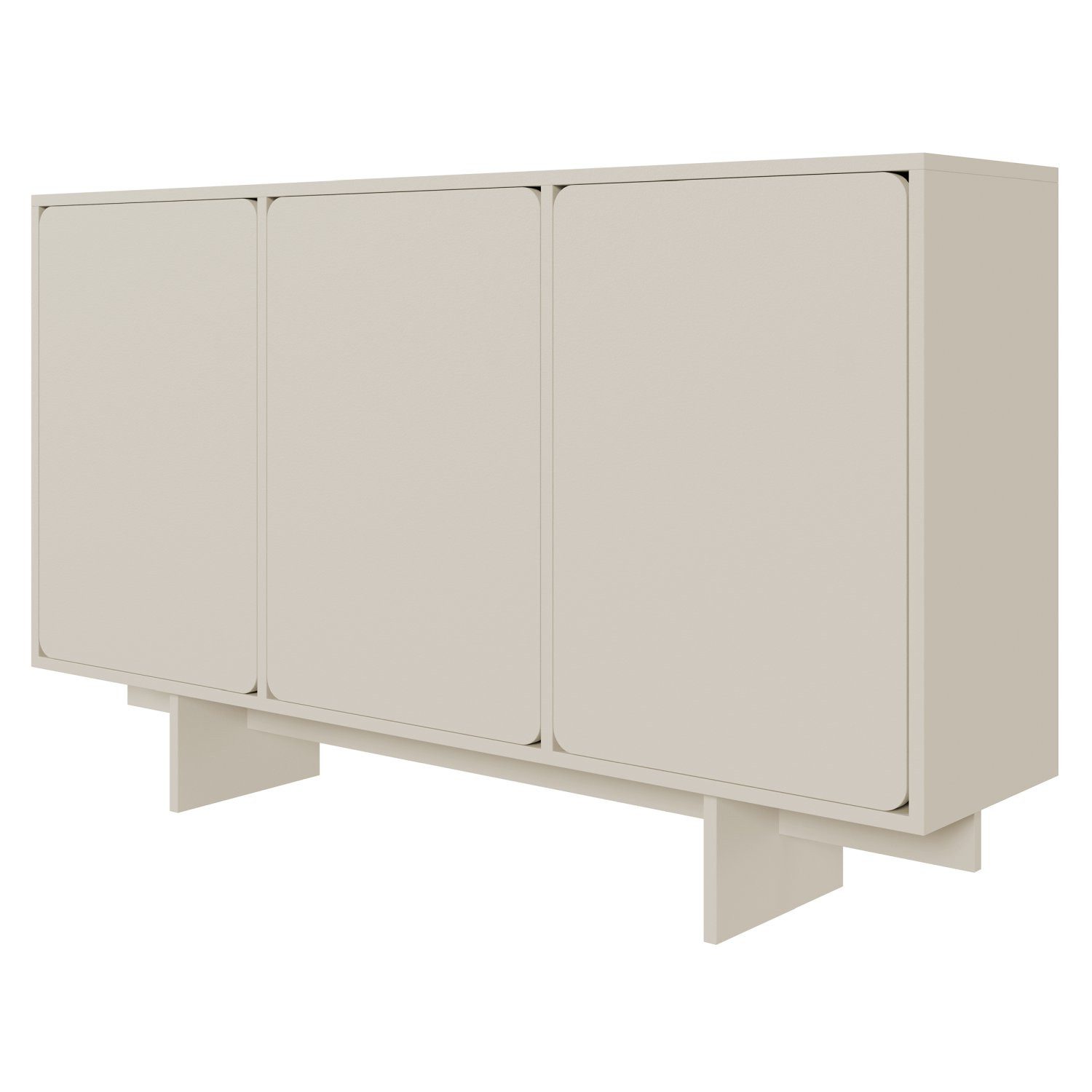Selsey Sideboard WUWU, 3-türig mit 6 Fächern greige 150 cm günstig online kaufen