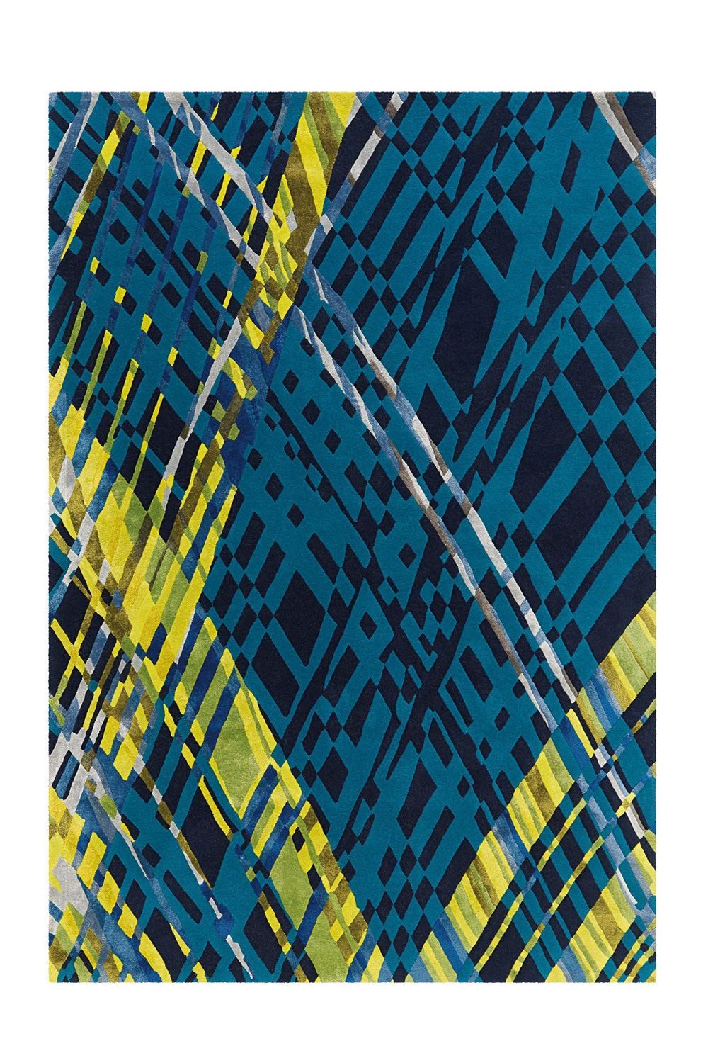 Teppich Boss Teppich Kurzflor Teppich Dominik 8050 - Multi / Blau, rechteckig, Höhe: 10 mm