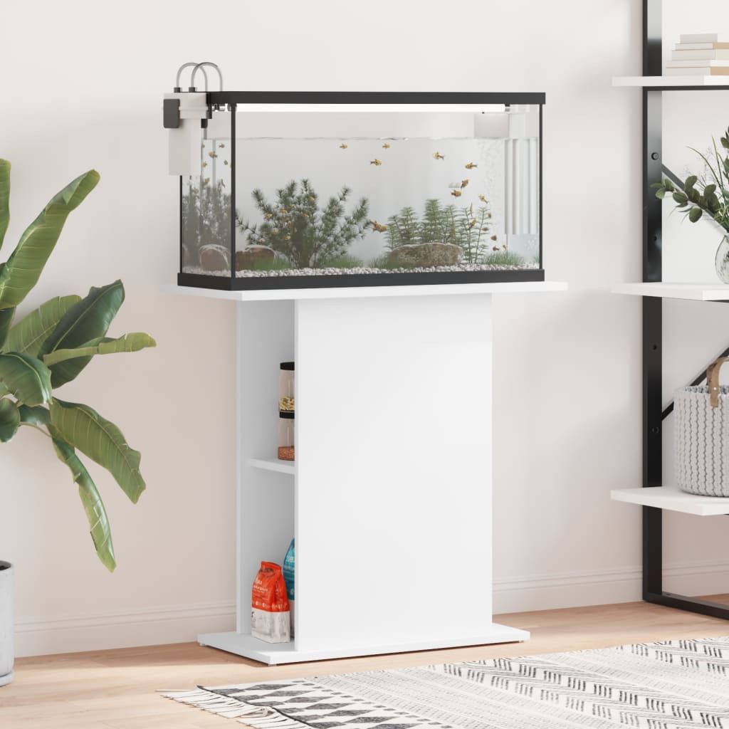 vidaXL Aquariumunterschrank Aquariumständer Weiß 75x36x72,5 cm günstig online kaufen