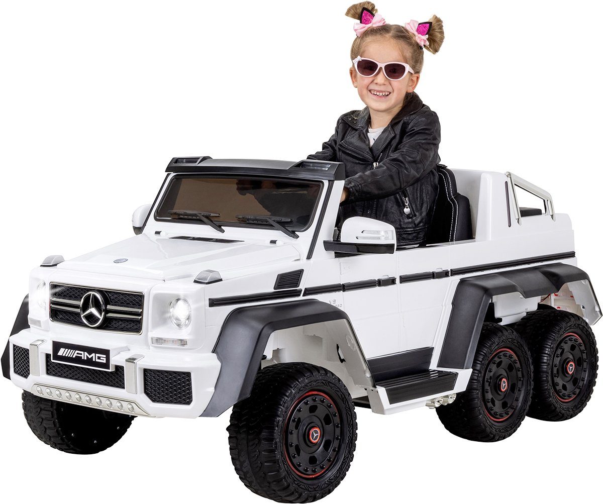 Actionbikes Motors Elektro-Kinderauto Kinder Elektro Auto Mercedes Benz G63  6x6 - SX1888, Belastbarkeit 110 kg, (2-tlg), Spielzeug ab 3 Jahre -  Fahrzeug mit Fernbedienung - Geländefahrzeuge