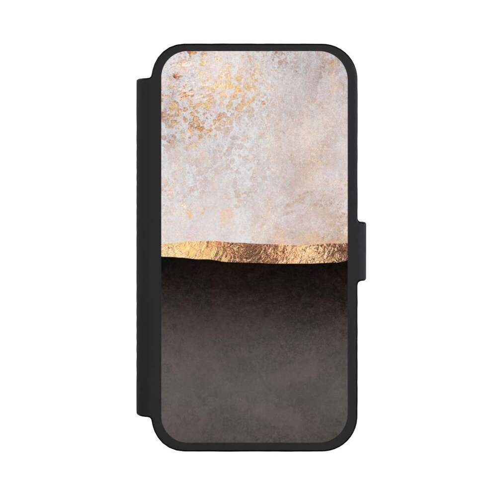 NIVOCASE Handyhülle Abstrakt Black & White Trends Concrete Sky, Apple iPhone 16 Pro Klapphülle Handyhülle aus Kunst Leder