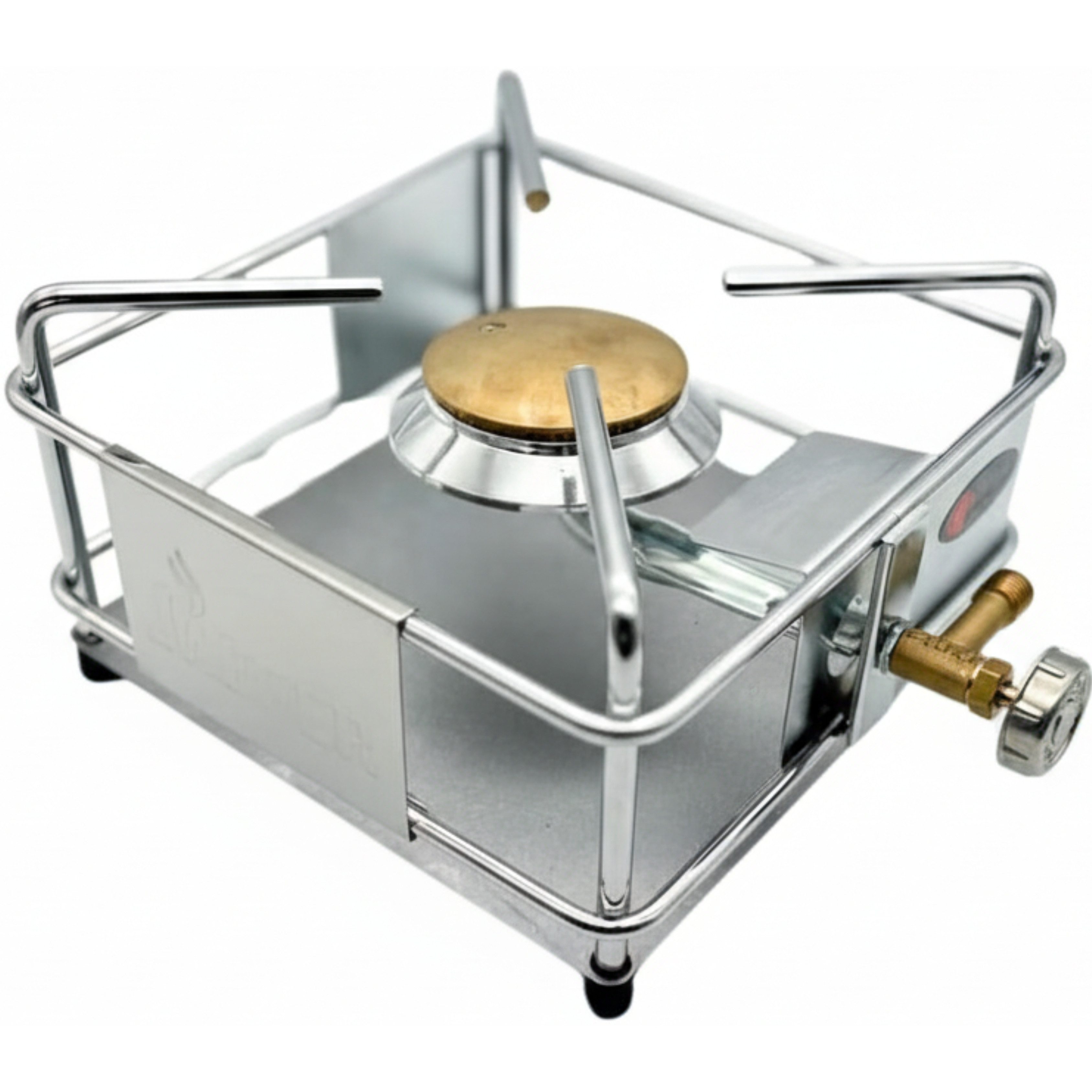 Jaeger Räuchereiprodukte Gaskocher Gasbrenner 2,5 kW für Räucherofen, regulierbar, Schlauch+Druckminderer