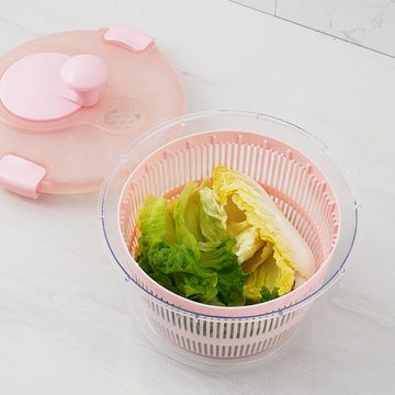 Rnemitery Salatschleuder Küche Salatschleuder, Fassungsvermögen: 5 Liter(24 x 22 x 19,5 cm)