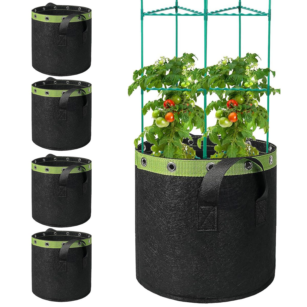 Novzep Anzuchttopf 5er-Pack 40L Pflanzbeutel aus günstig online kaufen