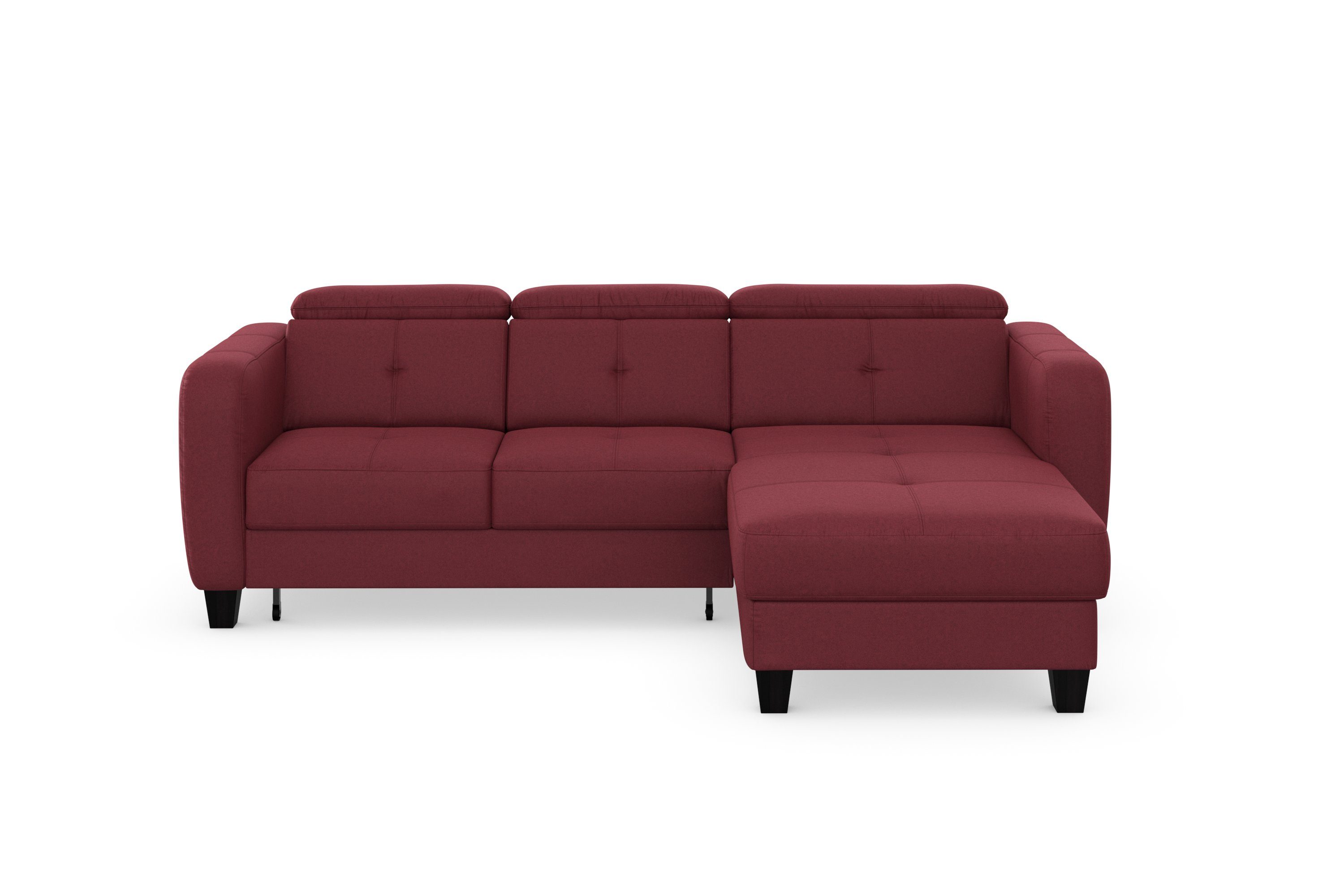 sit&more Ecksofa "Belluci L-Form" inklusive Federkern, wahlweise mit Bettfu günstig online kaufen