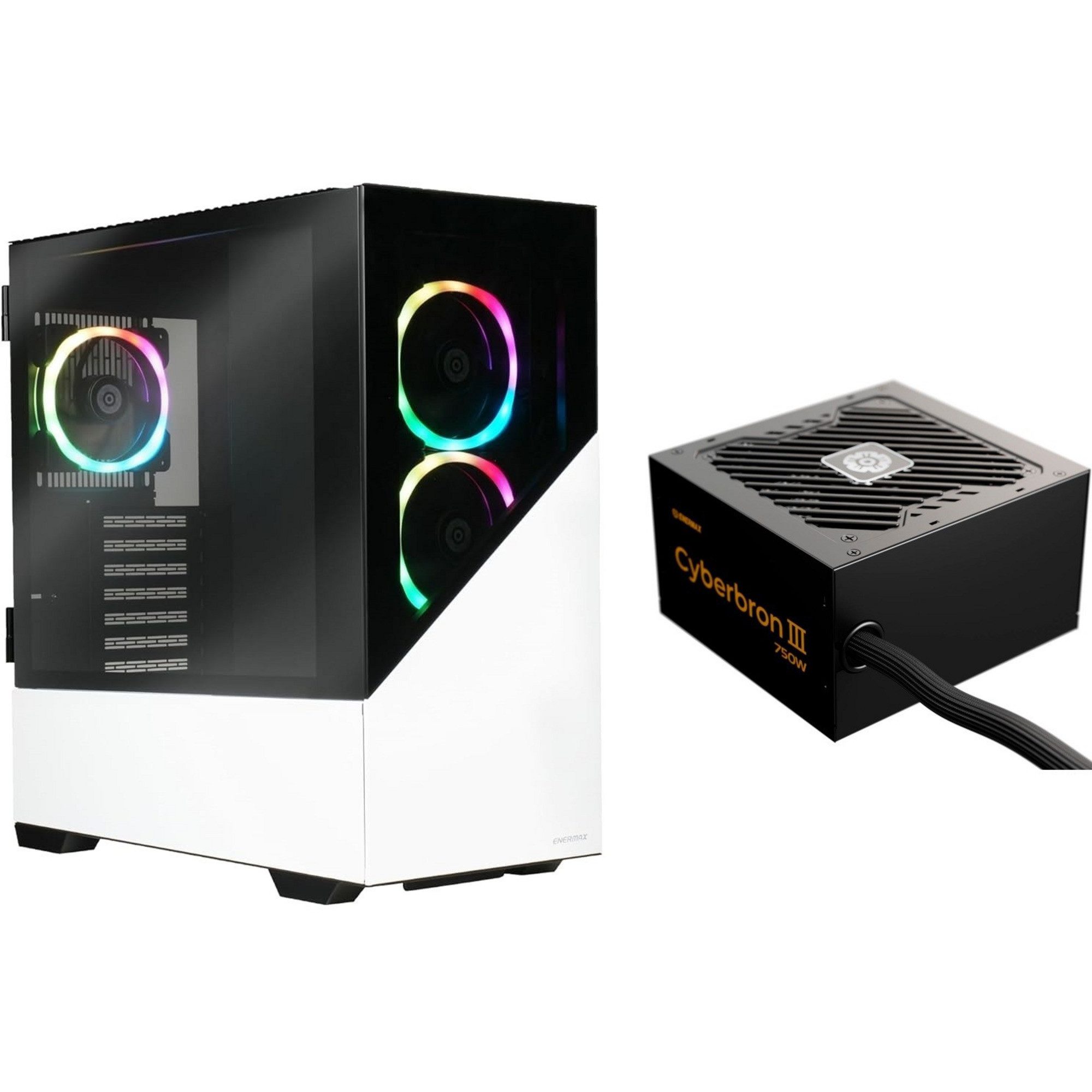 Enermax Корпуси ПК Enermax K8 ARGB + Cyberbron III 750W