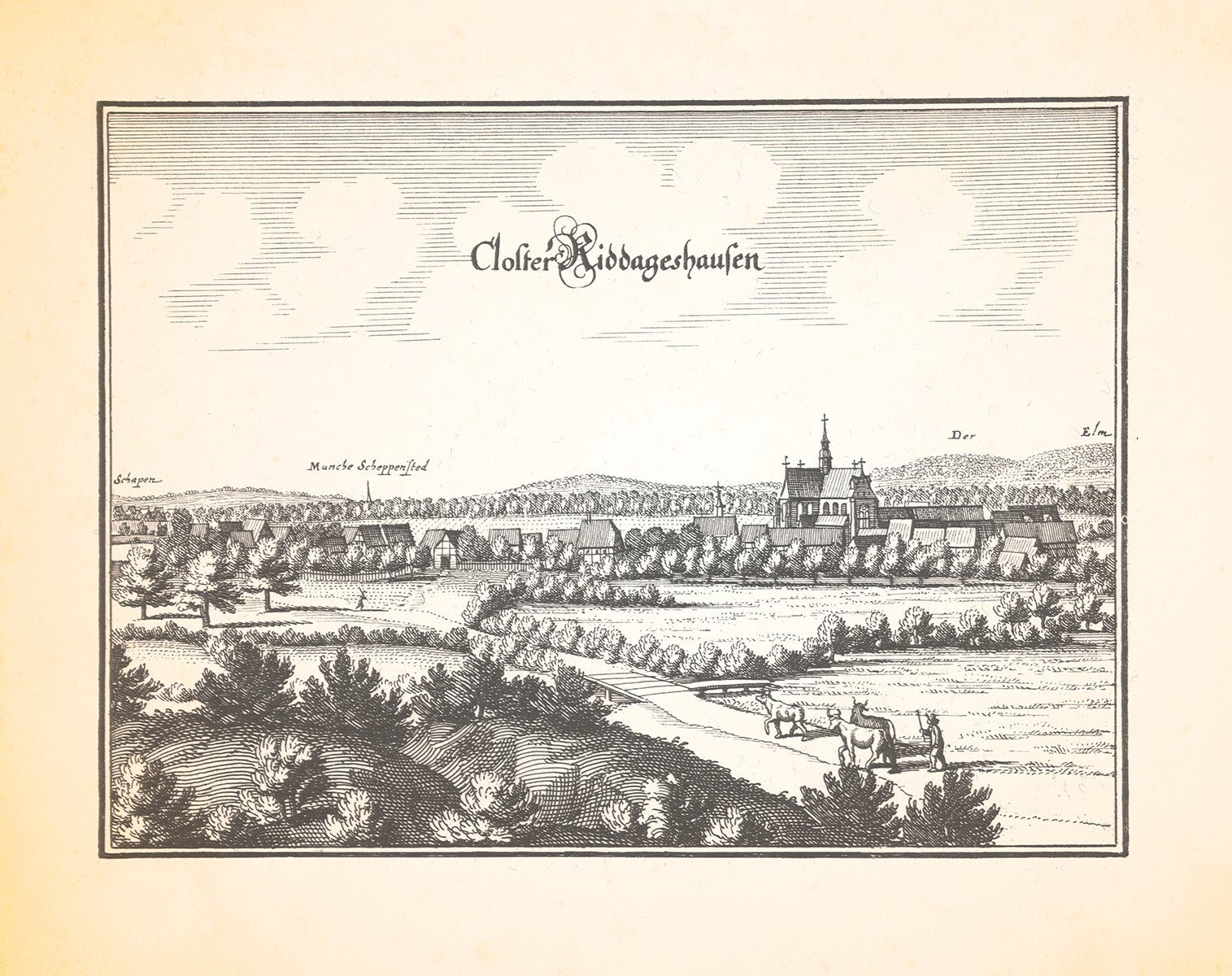 Kunstdruck Kloster Riddagshausen Zisterzienserkloster Mariazelle Nußberg Merian 0