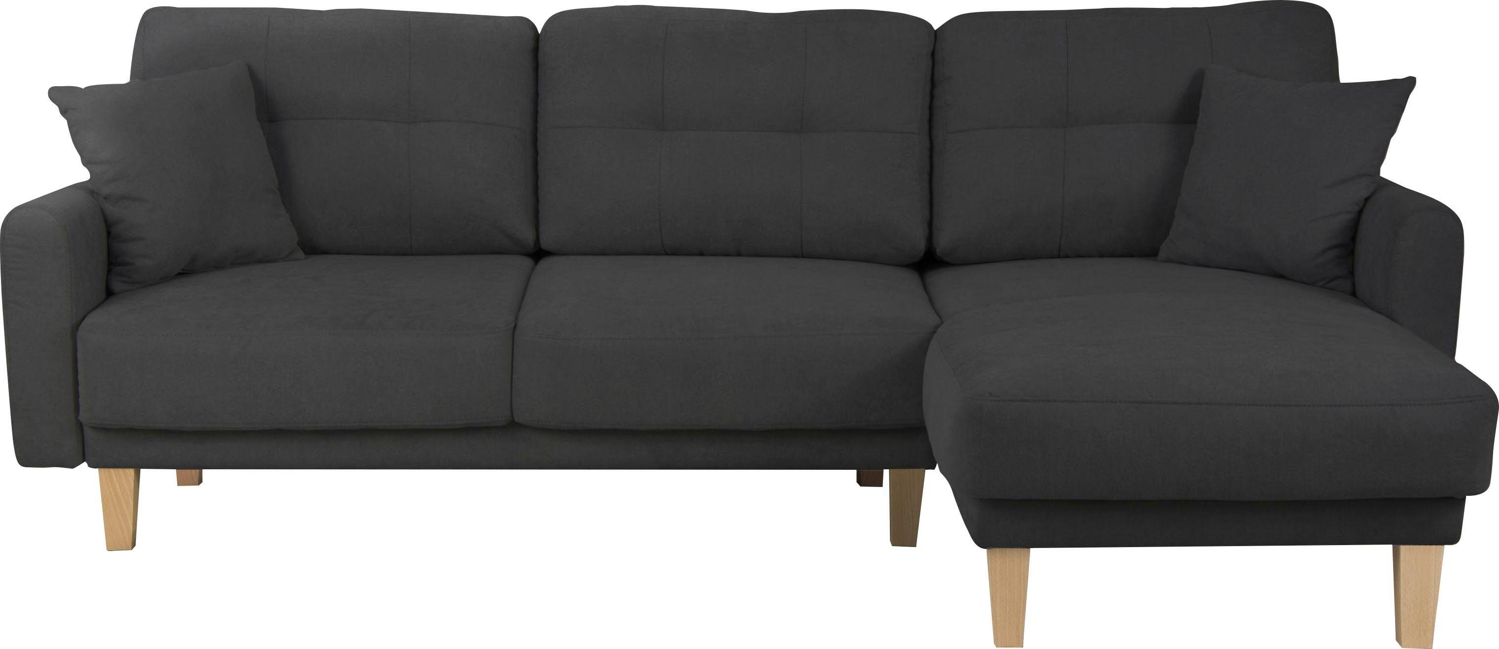 Home affaire Ecksofa "TRIPLO optionale Schlafsofa mit Bettkasten, Maße B/T/ günstig online kaufen