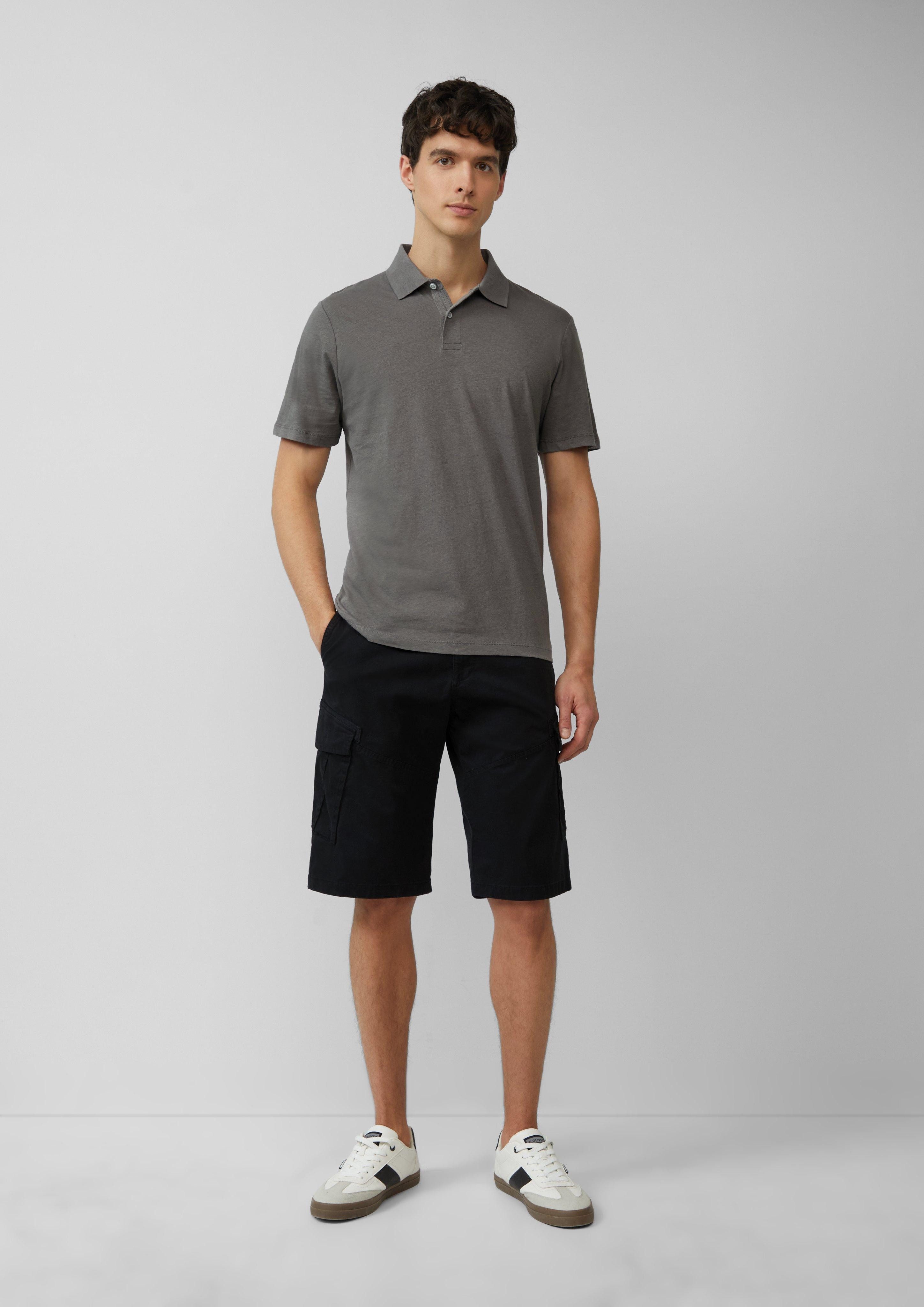 s.Oliver Kurzarmshirt Jersey-Poloshirt aus Leinenmix günstig online kaufen