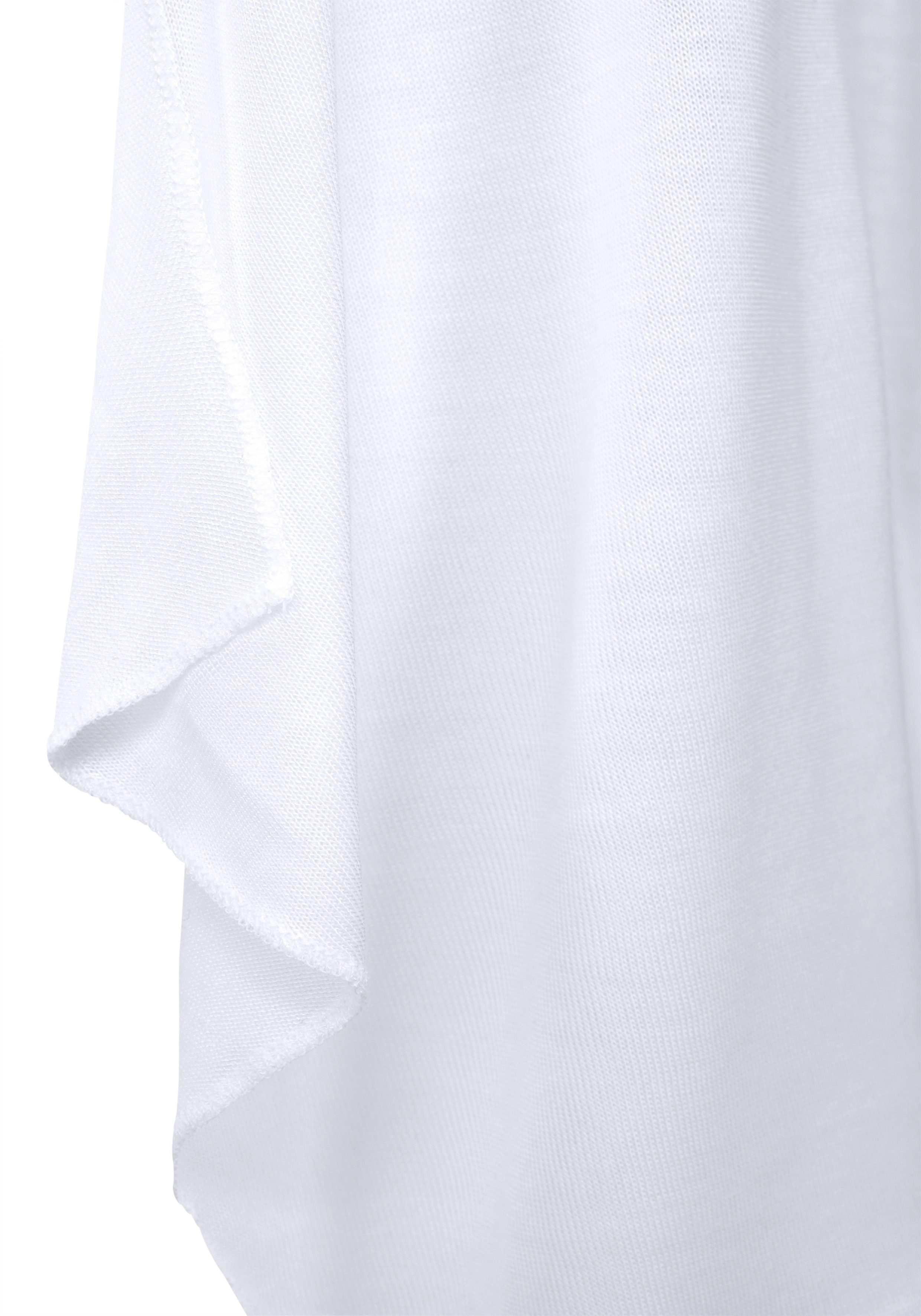 LASCANA Shirtjacke in offener weiß Form