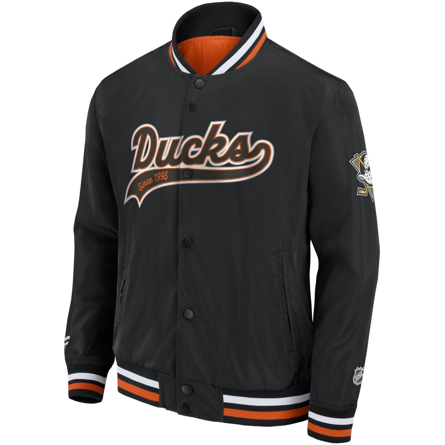 Fanatics Collegejacke Anaheim Ducks NHL SATEEN günstig online kaufen