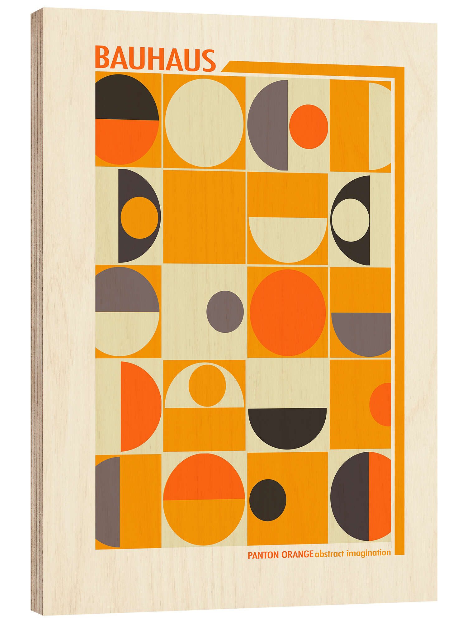 Posterlounge Wandbild Bauhaus - Panton Orange, Mandy Reinmuth, erhältlich als Poster, Leinwandbild, Wandsticker oder Acrylglasbild