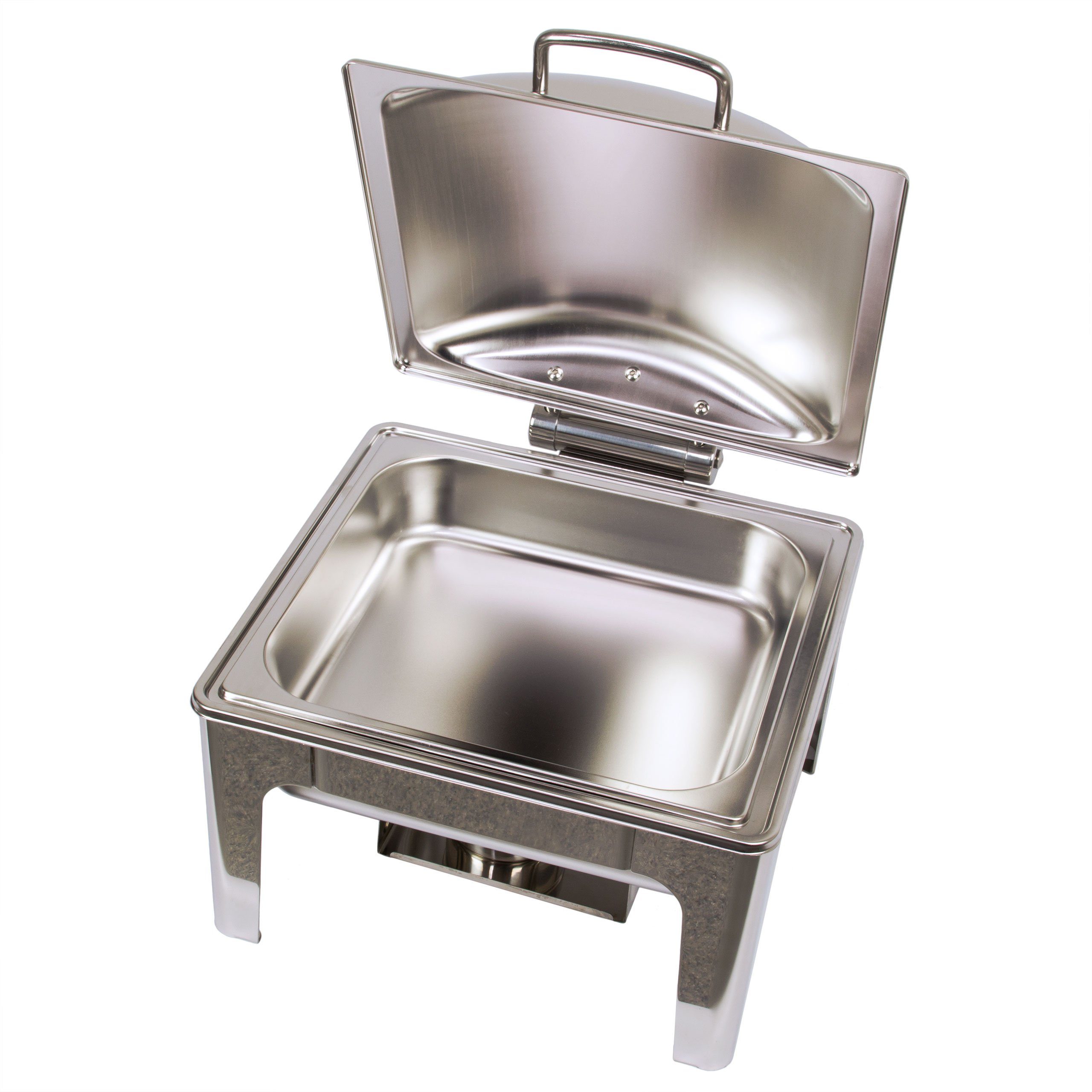AcMax Thermobehälter Edelstahl Luxus Speisenwärmer 2/3 Chafing Dish 6,0 Liter