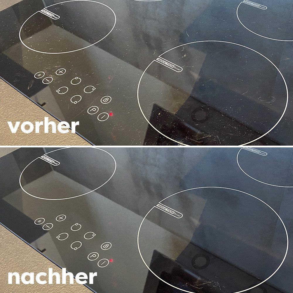 Thumbnail - ruja Edelstahl- und Kochfeldreiniger Edelstahlreiniger (Set, [- 1 x 800g mit 2 Spezial-Schwämmen Für alle Arten von Koch...