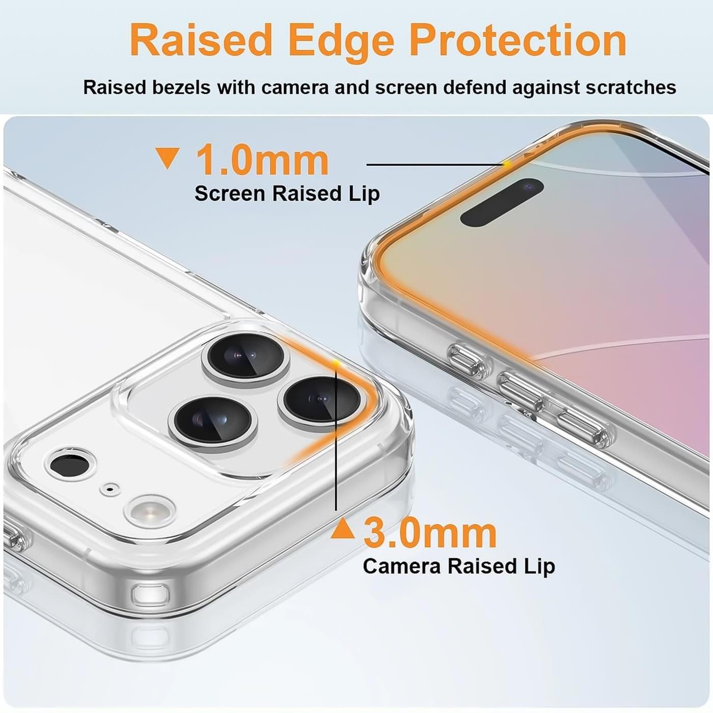 CoolGadget Handyhülle Transparent Ultra Slim Case für Apple iPhone 17 Pro Max 6,9 Zoll, Silikon Hülle Dünne Schutzhülle für iPhone 17 Pro Max Hülle – Bild 4 von 5