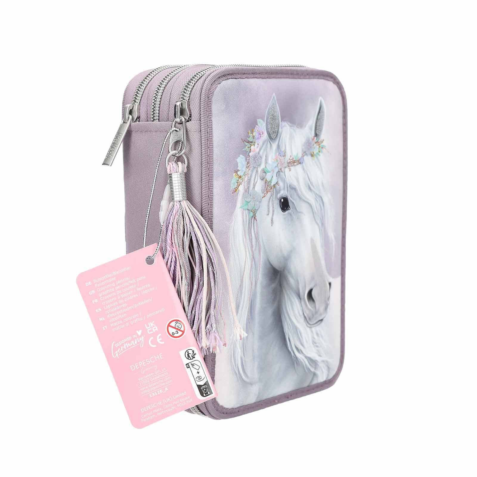Depesche Пеналы Miss Melody 3-Fach Federtasche Fantasy Horse, (1-tlg)
