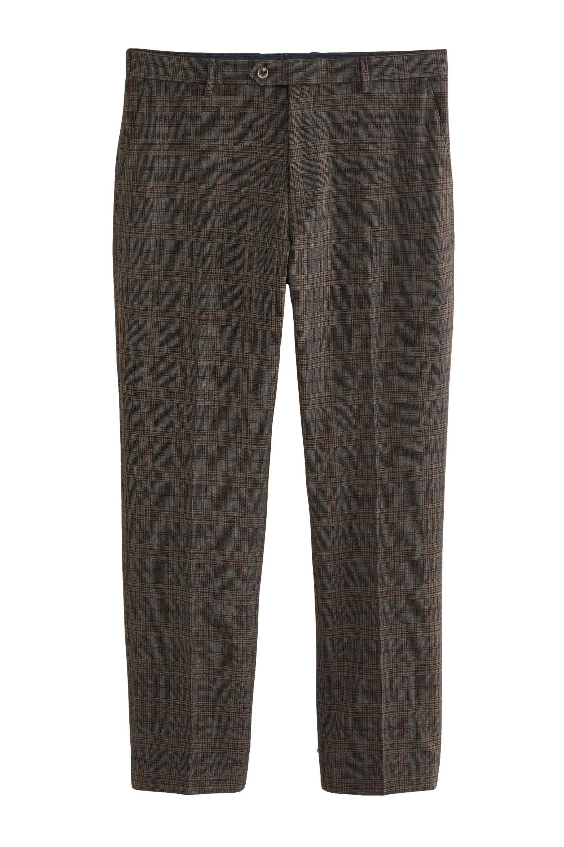 Next Anzughose Karierter paspelierter Anzug im Slim Fit: Hose (1-tlg)