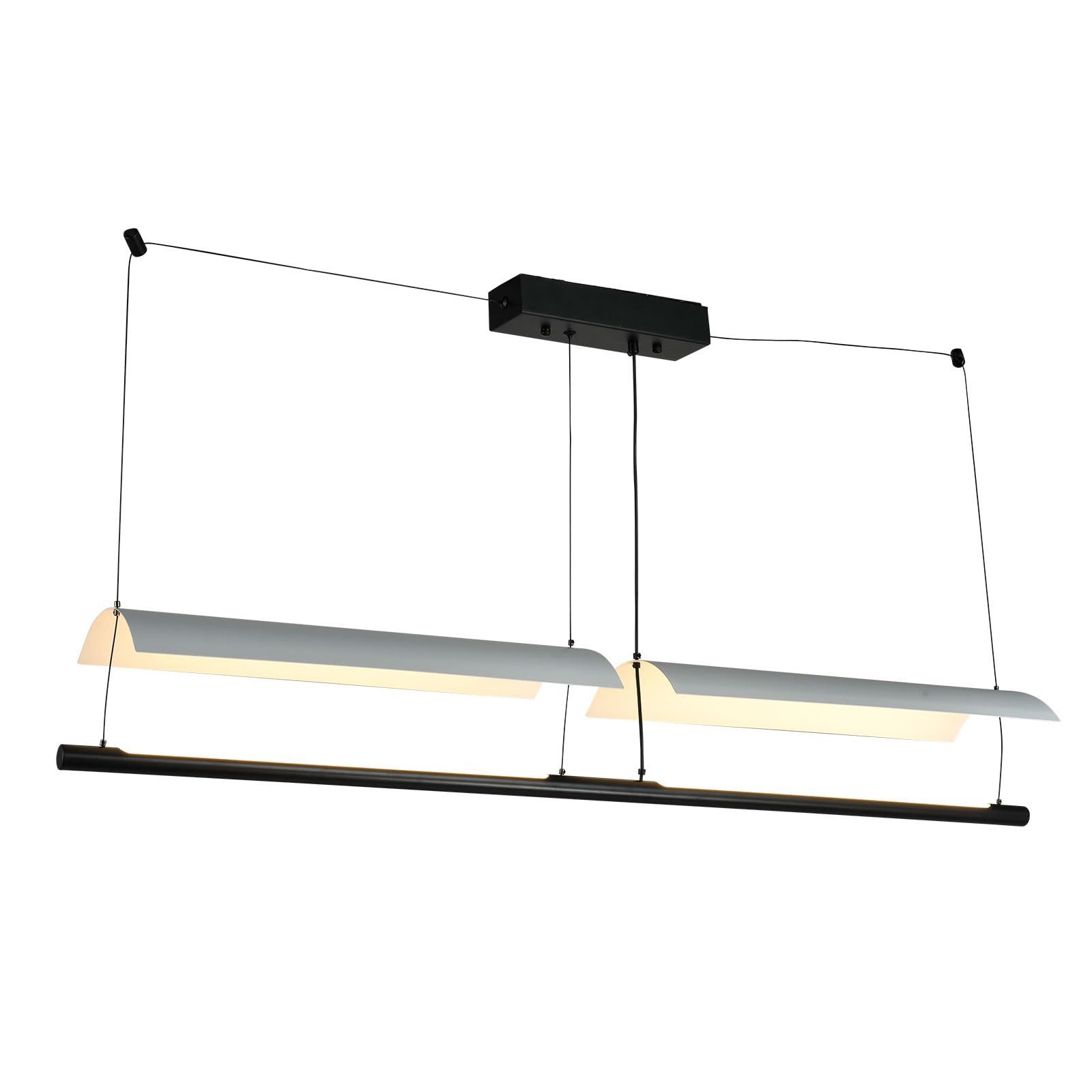LQWELL LED Pendelleuchte Moderne Hängeleuchte Metall Kronleuchter LED Pendelleuchteenlampe, LED fest integriert, warmweiß(3000K), Minimalistische Industrie Pendellampe Vintage Hängelampe, Wohnraumbeleuchtung, für Küche, Wohnzimmer, Schlafzimmer, Esszimmer, Café