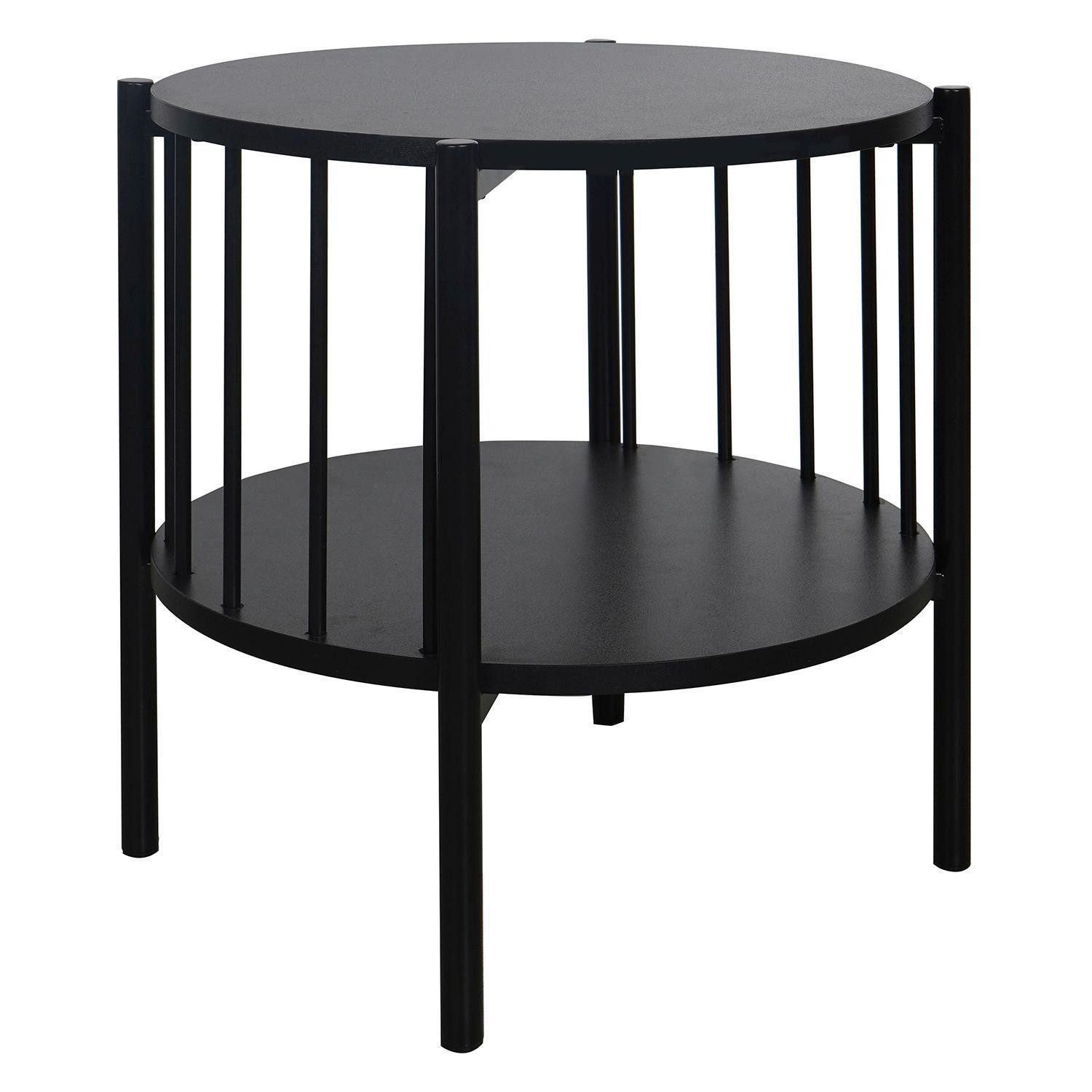 casa NOVA Beistelltisch BENEDIKT, Schwarz matt, günstig online kaufen