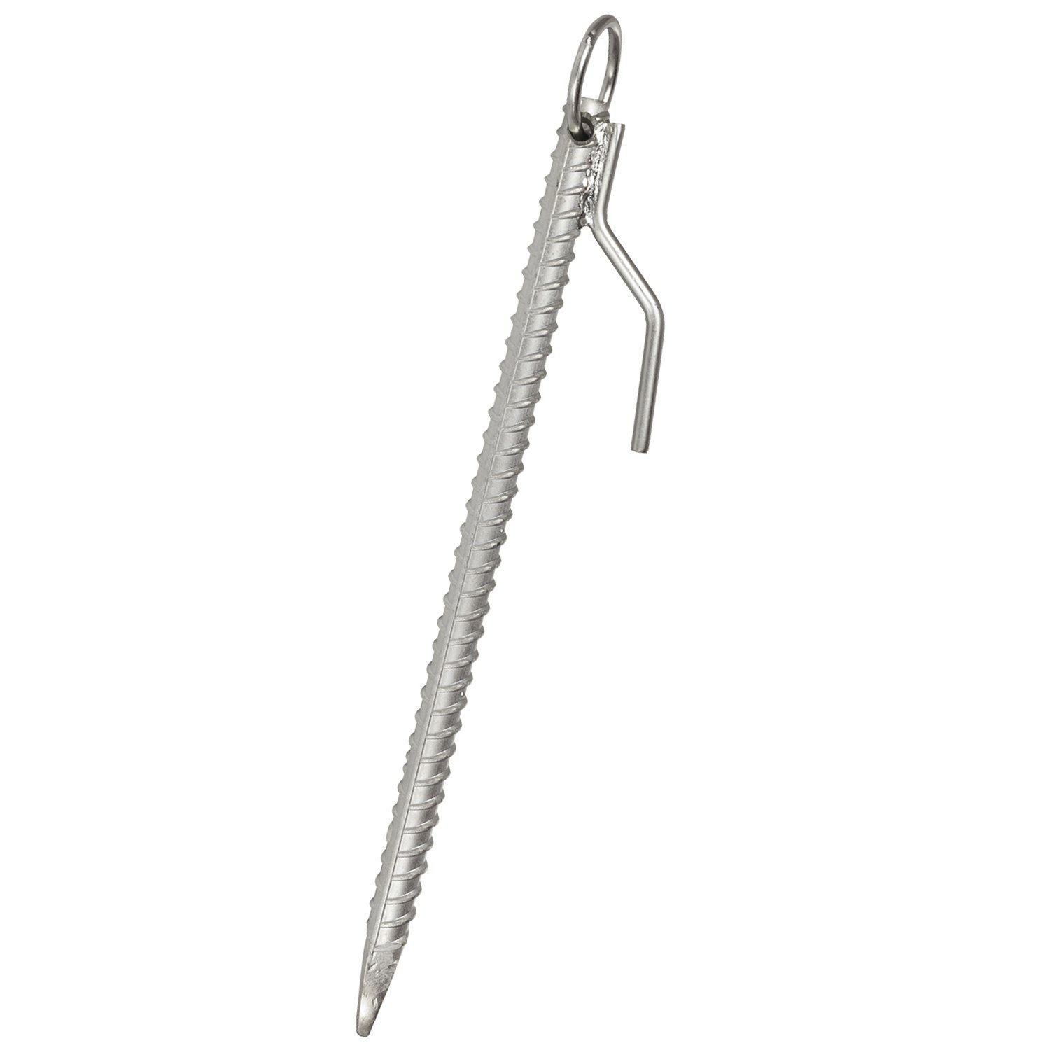 Moritz Zelthering Bodenanker 41cm mit Haken und Öse, (Set), Erdnagel Zelthering Erdanker Bodenanker Zeltbefestigung